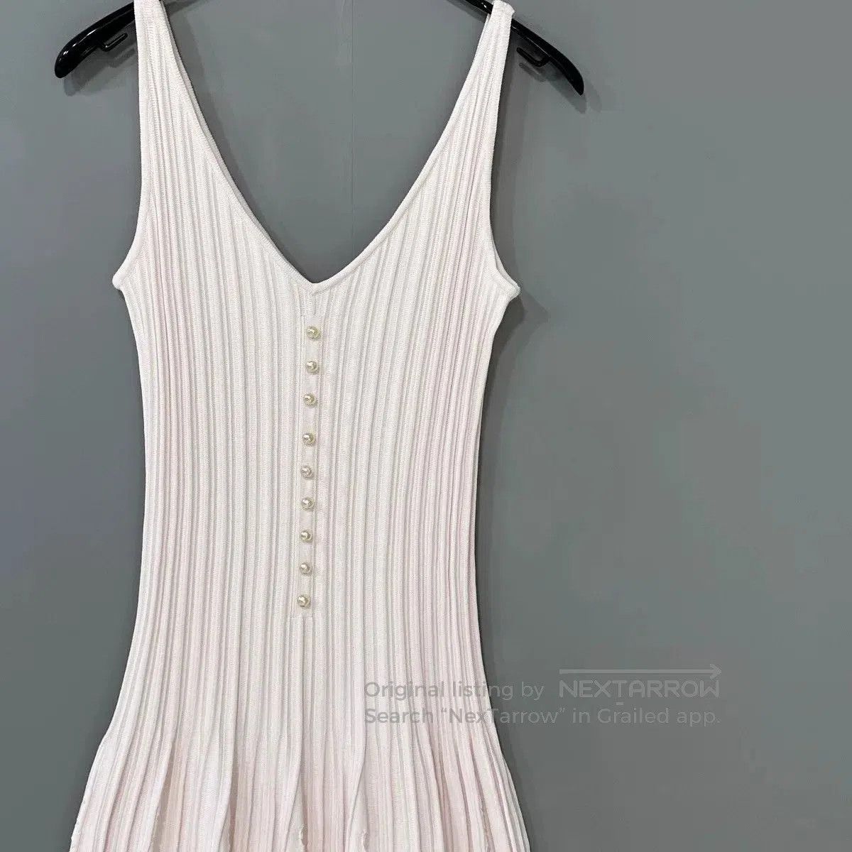 Chanel Chanel Pearl Pink Strap Dress. Size M / US 6-8 / IT 42-44 - 2 Thumbnail