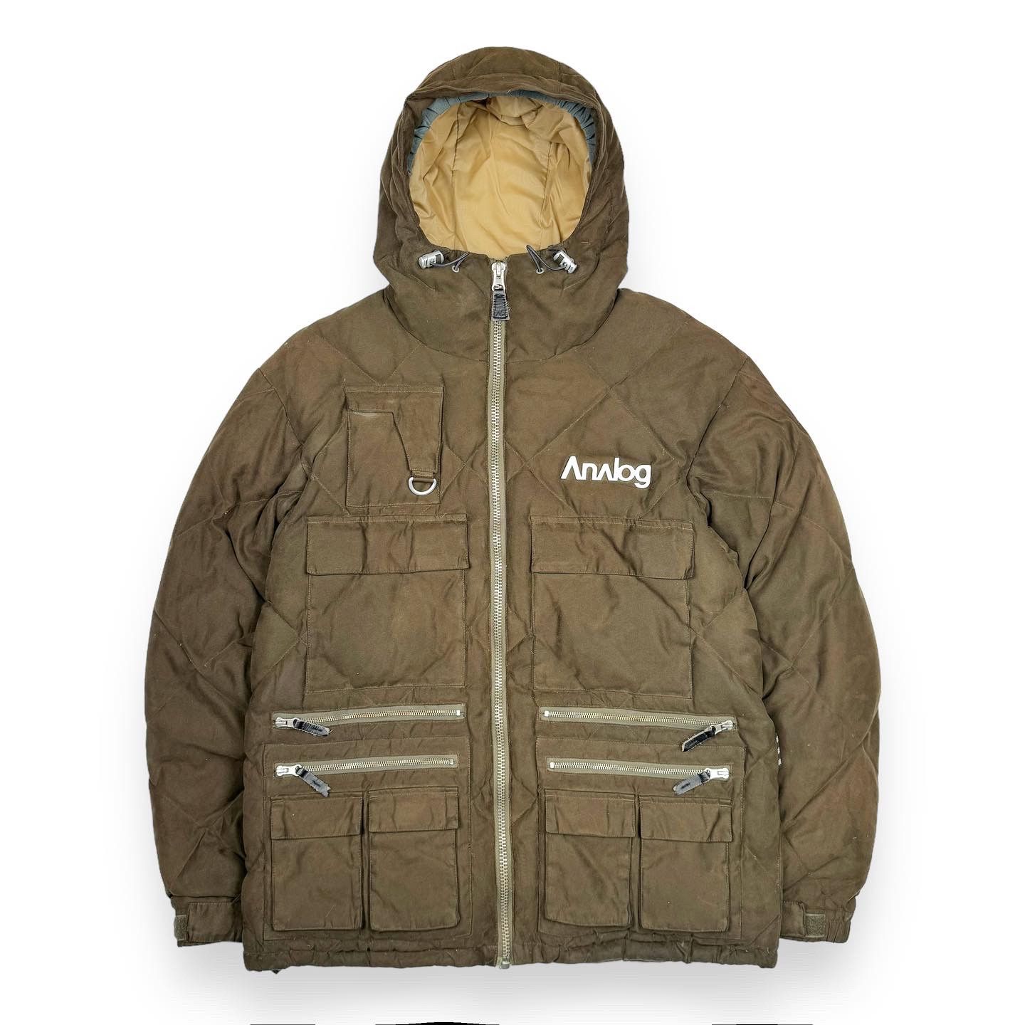 00s Burton analog diamond down jacket