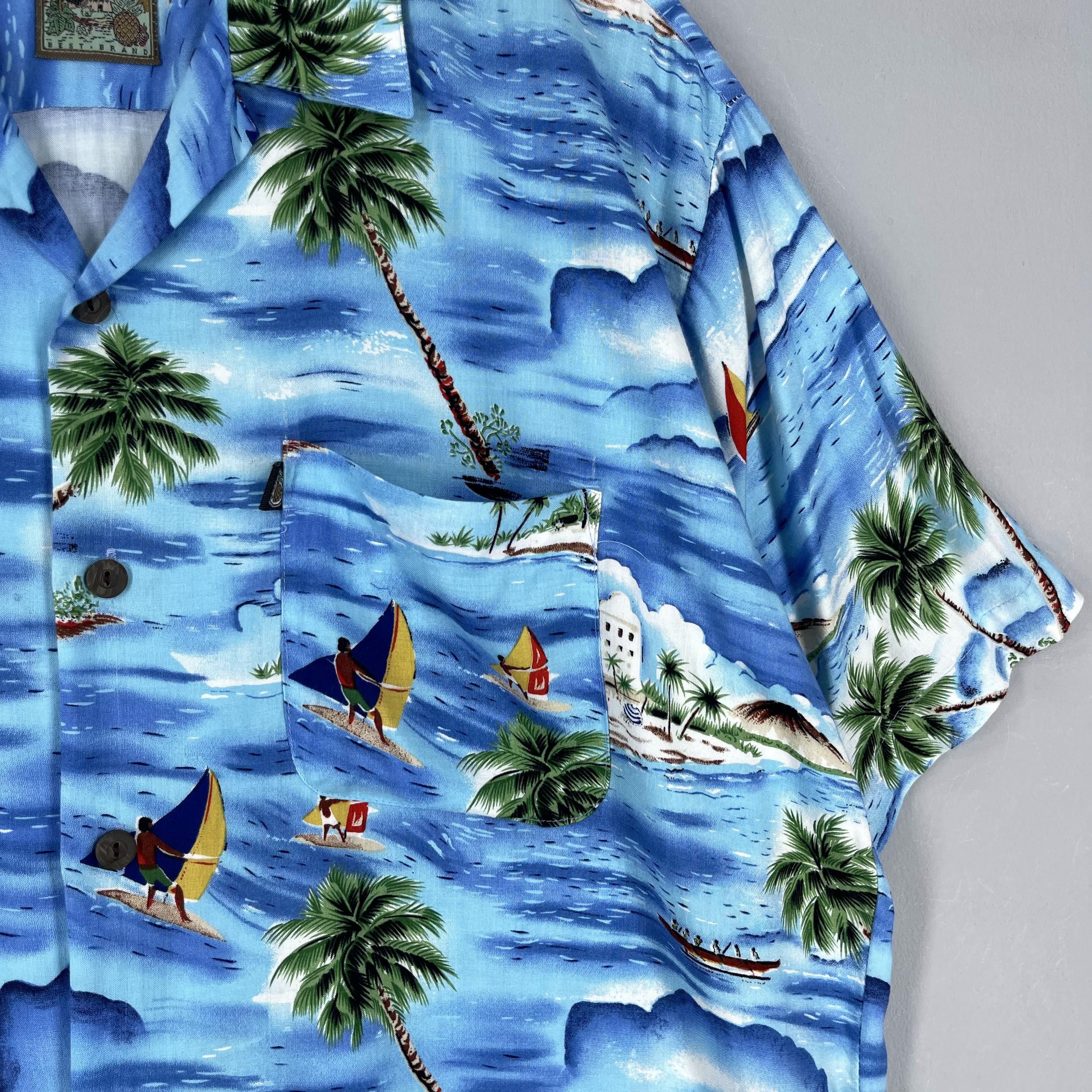 Vintage Vintage Island Beach Surfing Motive Hawaii Button Up Size US M / EU 48-50 / 2 - 3 Thumbnail