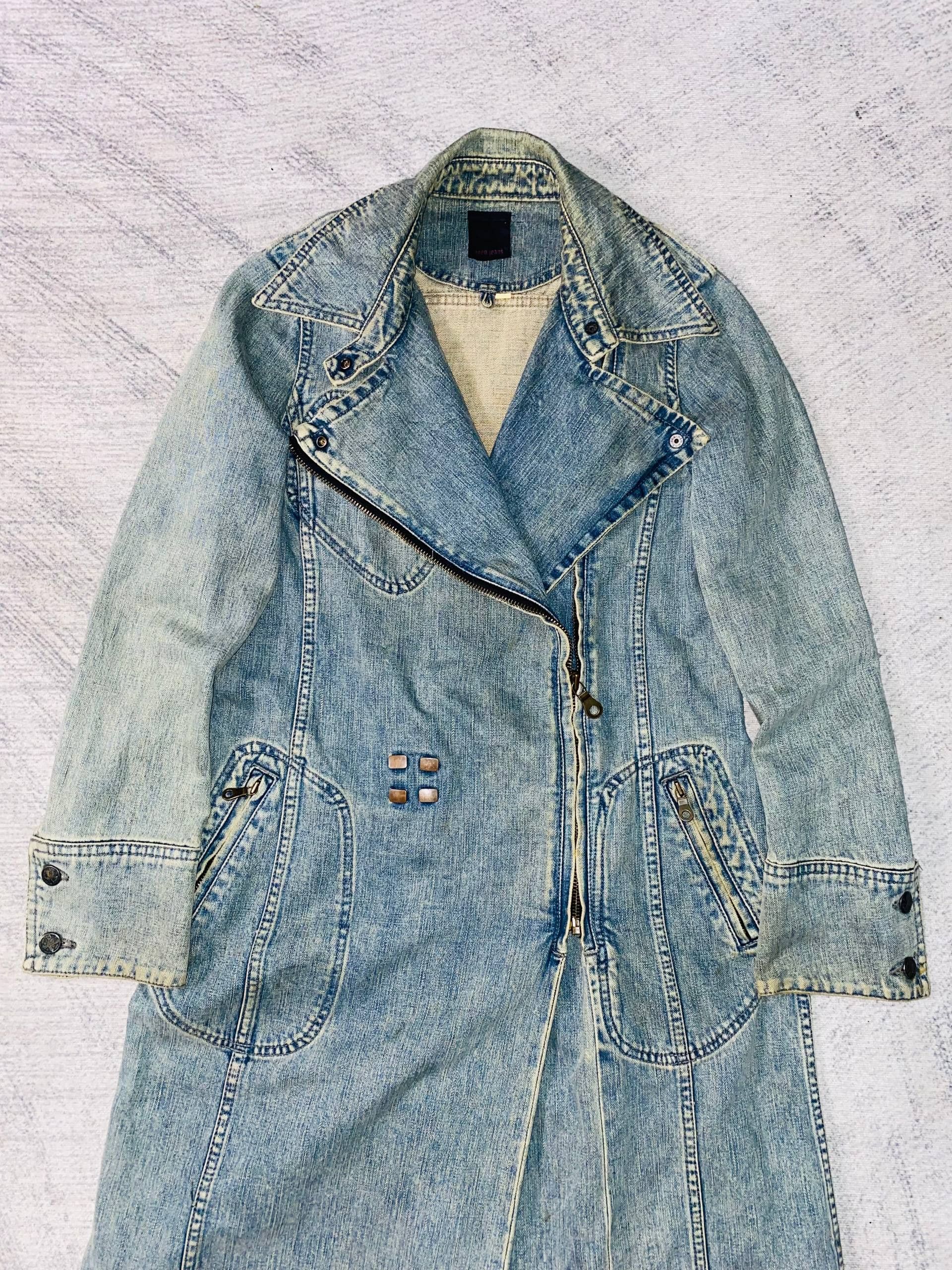 Roen Roen Rugged Denim Long Jacket Size S / US 4 / IT 40 - 2 Thumbnail