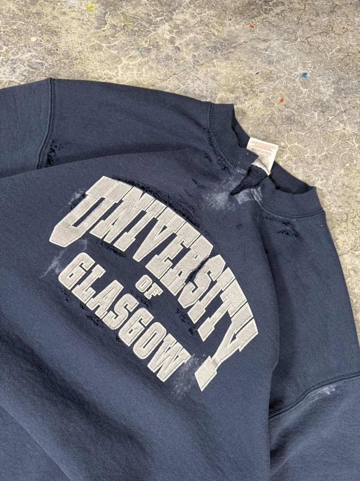 Vintage Vintage Thrashed Glasgow U Sweater Size US M / EU 48-50 / 2 - 4 Thumbnail