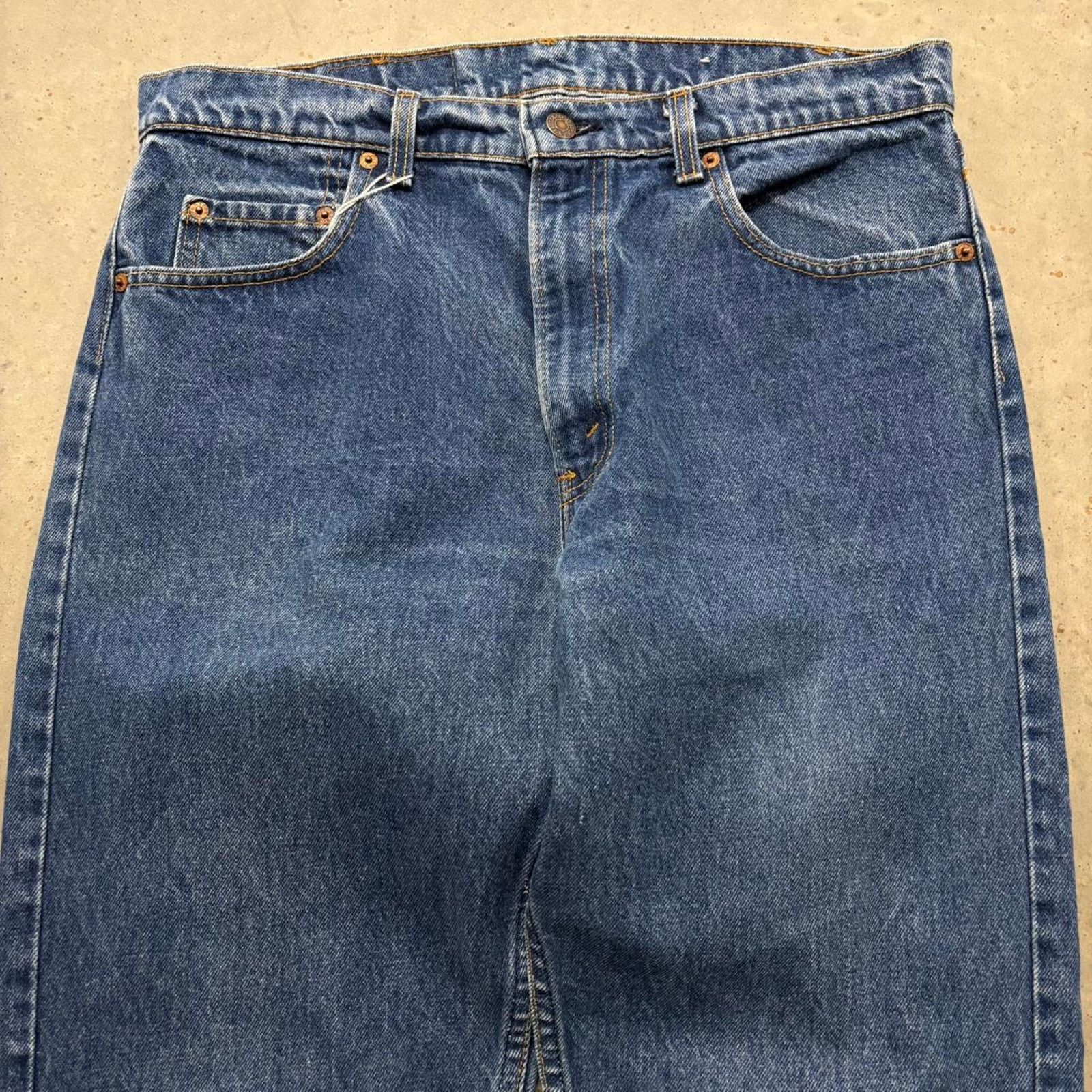 Levi's × Vintage Crazy Vintage 80s Levi's 505 Straight Leg Denim Jeans Size US 36 / EU 52 - 3 Thumbnail