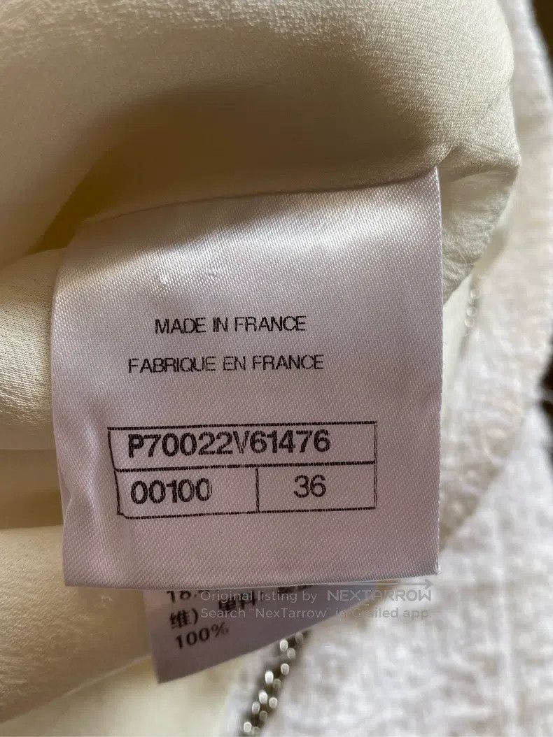 Chanel Chanel 21C white streamer diamond button jacket Size XS / US 0-2 / IT 36-38 - 6 Thumbnail