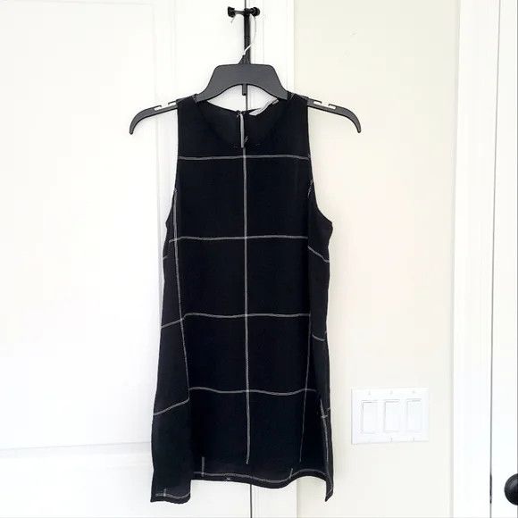Athleta Silk Side Slit Cya Tank Plaid Size XS / US 0-2 / IT 36-38 - 7 Thumbnail