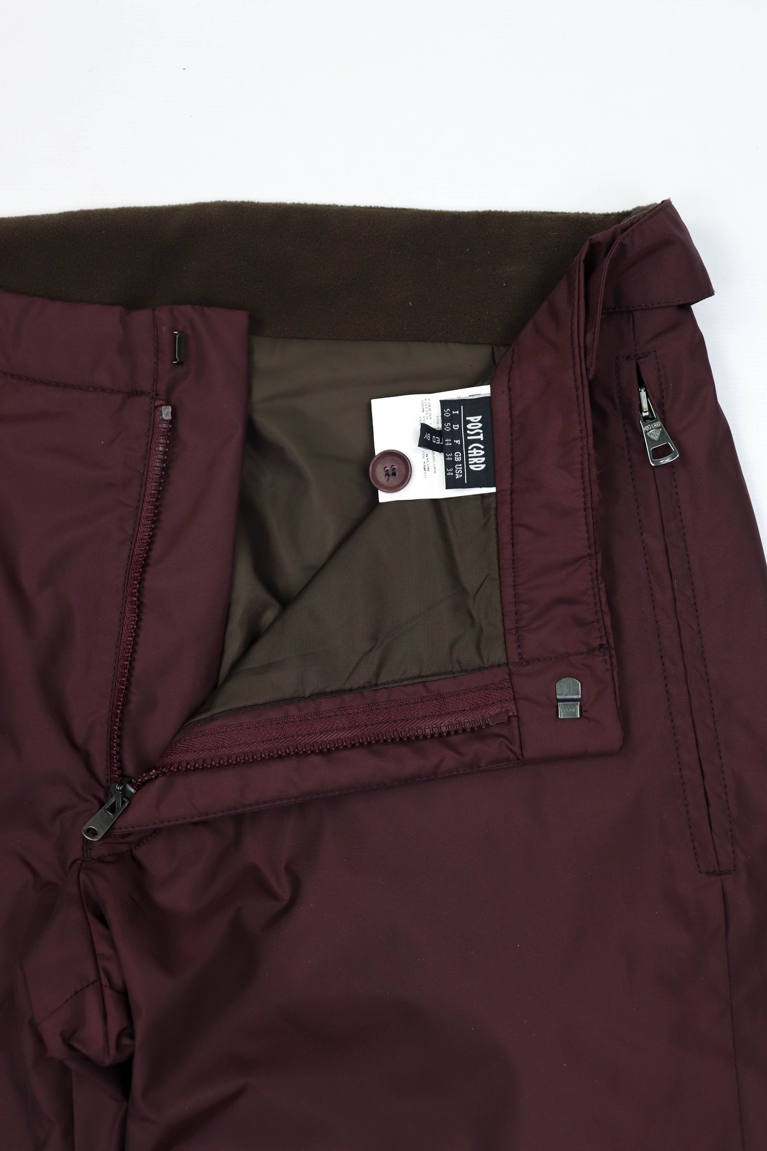 Other Post Card Burgundy Nylon Snow Ski Pants Size US 34 / EU 50 - 11 Thumbnail