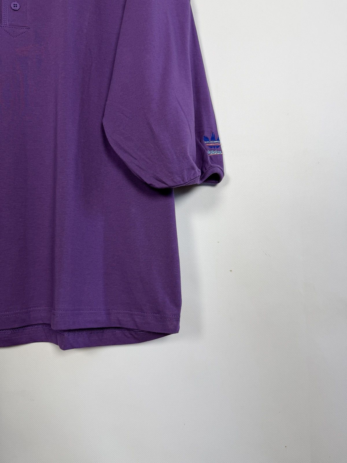 Adidas Adidas Henley Shirt 90s Style Oversized Trefoil Logo Size L Size US L / EU 52-54 / 3 - 5 Thumbnail