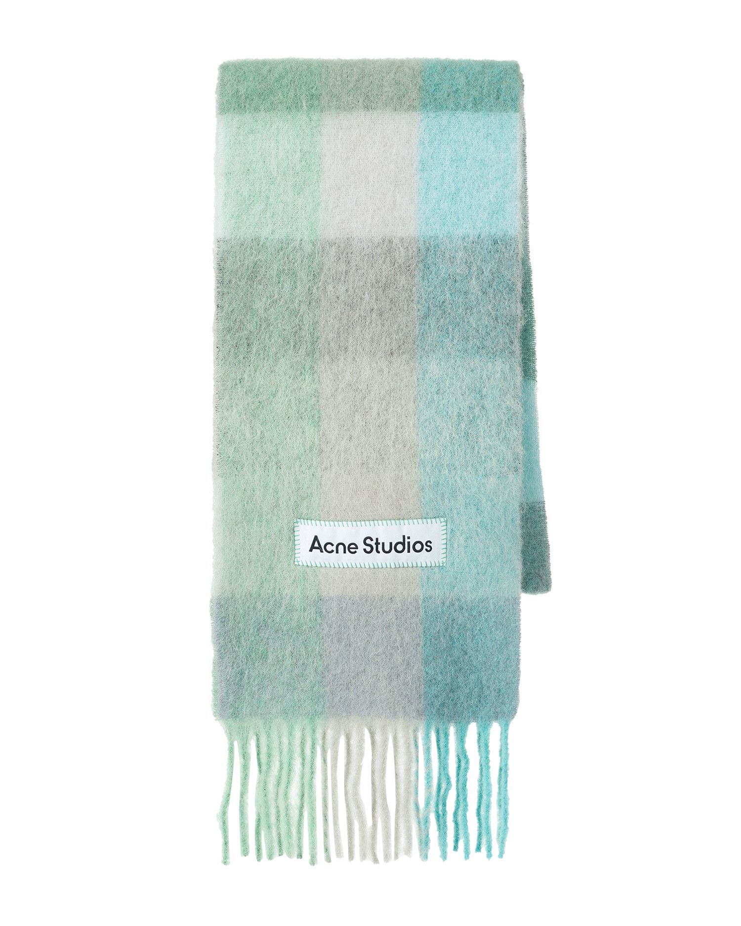 Acne Studios Acne Studios Plaid Fringe Scarf Size ONE SIZE - 1 Thumbnail