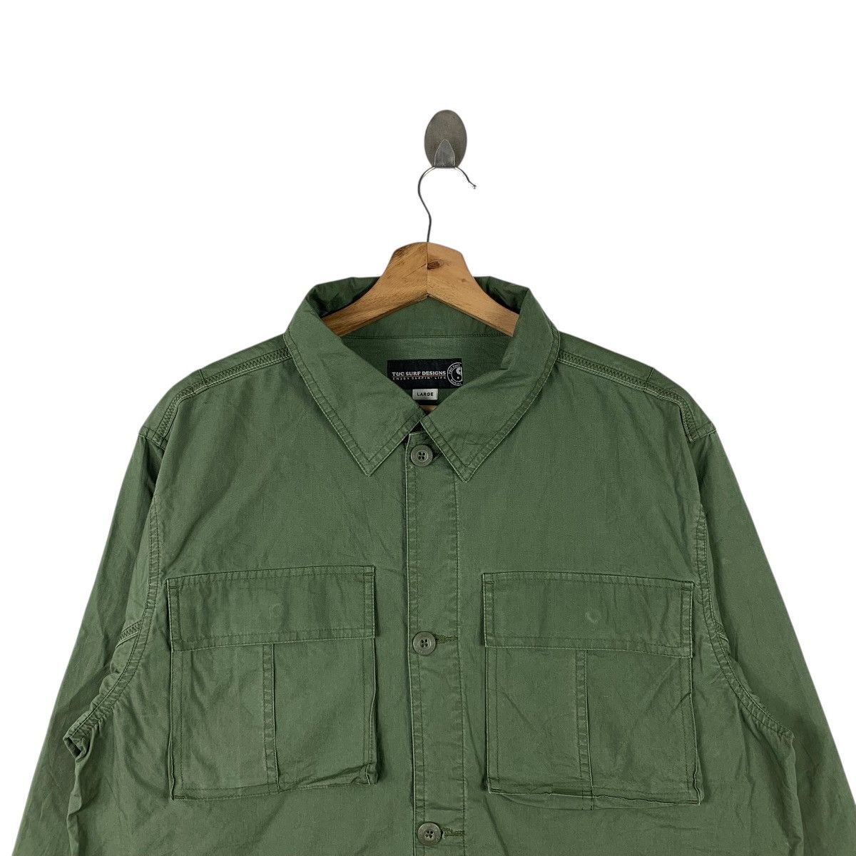 Japanese Brand TOWN & COUNTRY Surf Designs Double Pocket Sweater Jacket Size US L / EU 52-54 / 3 - 4 Thumbnail