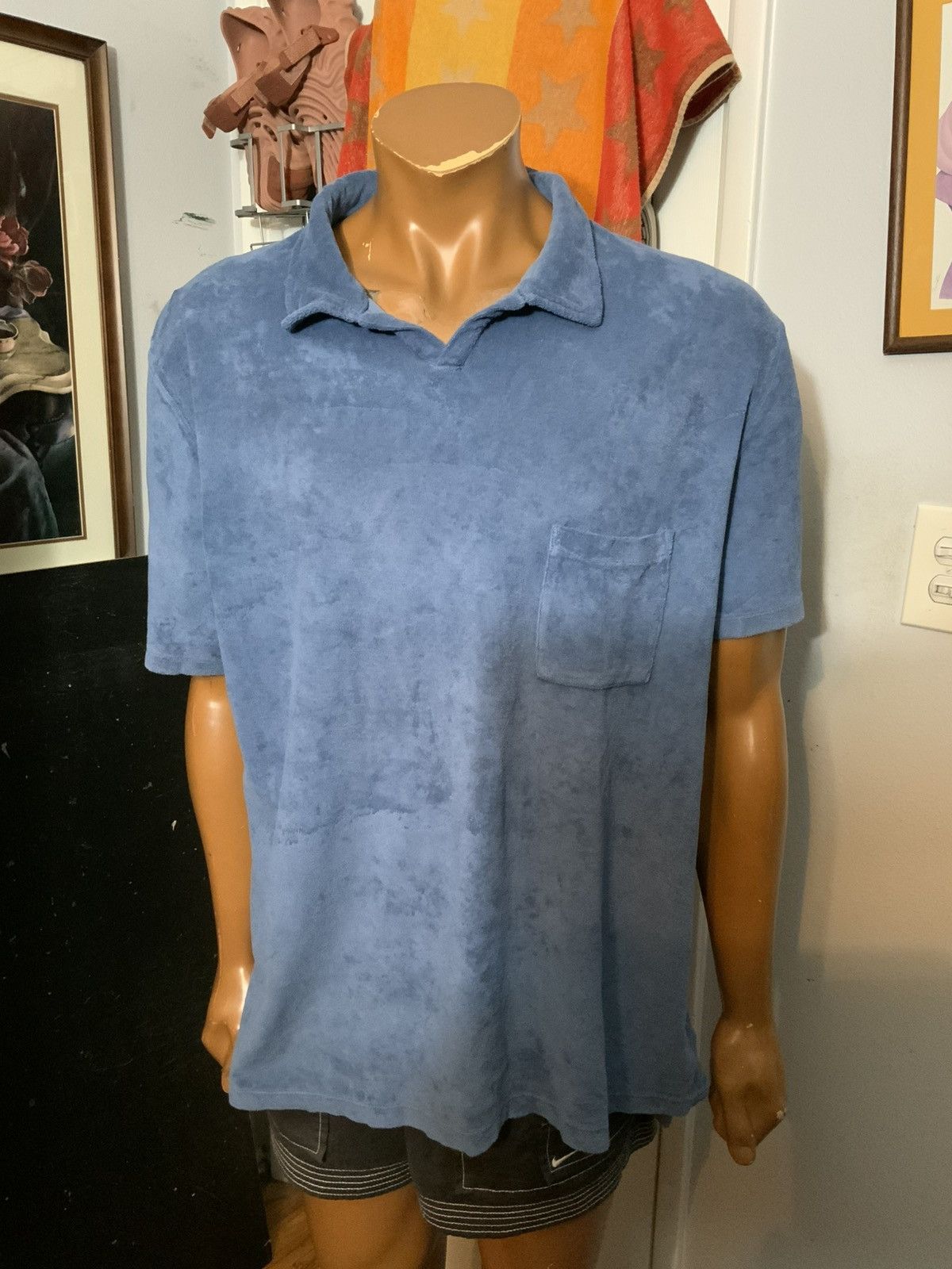 Universal Works $115 Universal Works Terry Fleece Vacation S/S Polo Shirt Size US XL / EU 56 / 4 - 10 Thumbnail