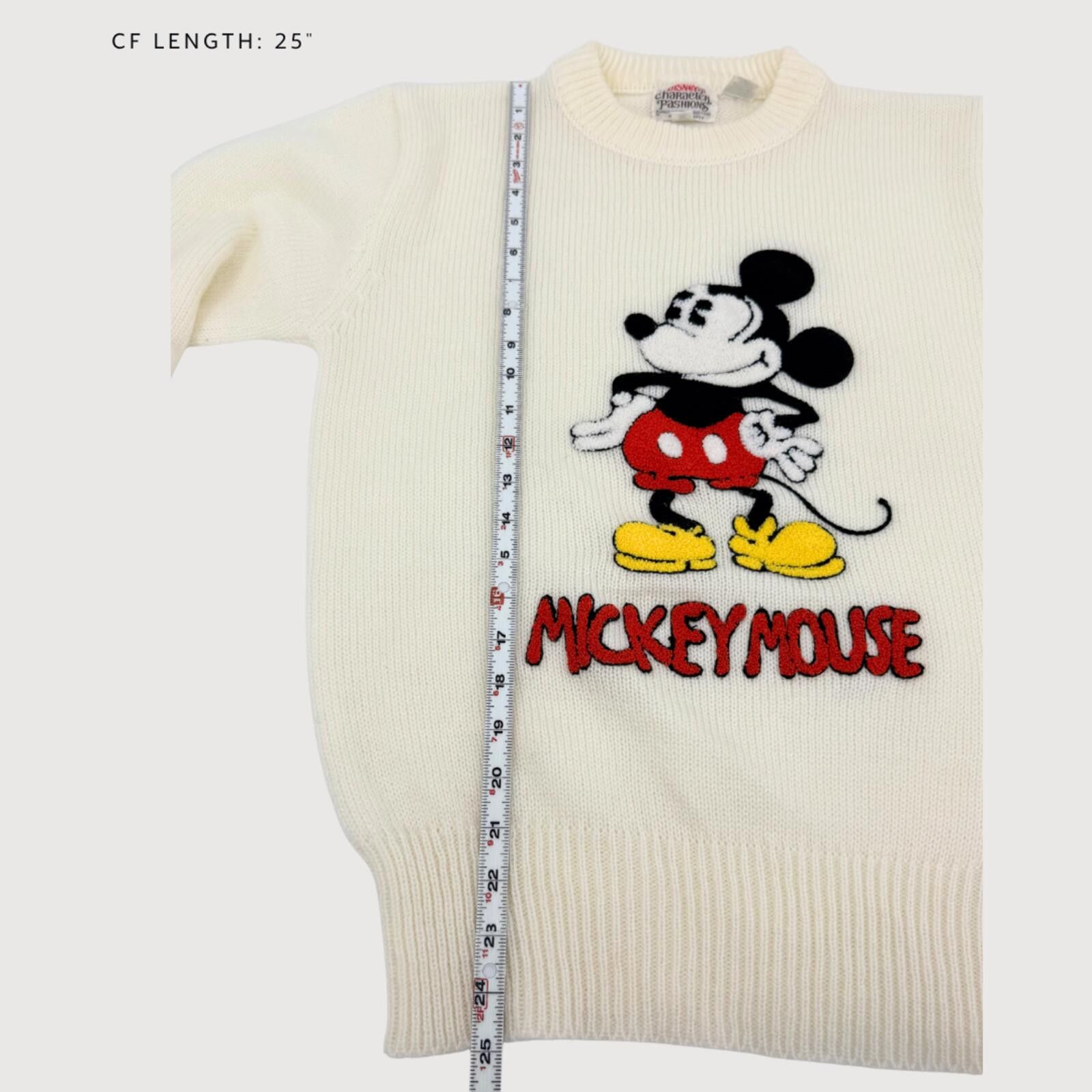 Disney Vintage Mickey Mouse Sweater Disney Graphic Knit S Size ONE SIZE - 6 Thumbnail