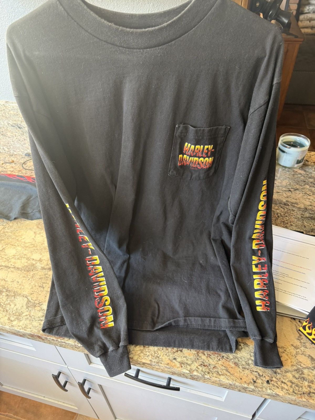 Harley Davidson Harley Davidson LS pocket tee Size US XL / EU 56 / 4 - 1 Thumbnail