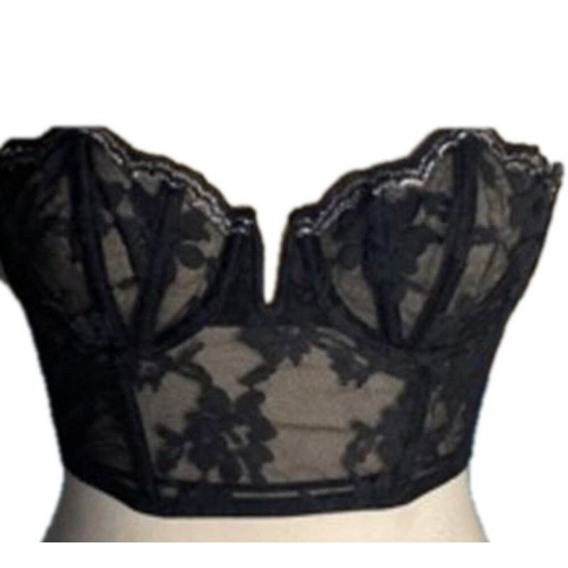 Victoria's Secret Romantic Floral Lace Corset Bustier Black Victoria’s Secret Size ONE SIZE - 3 Thumbnail
