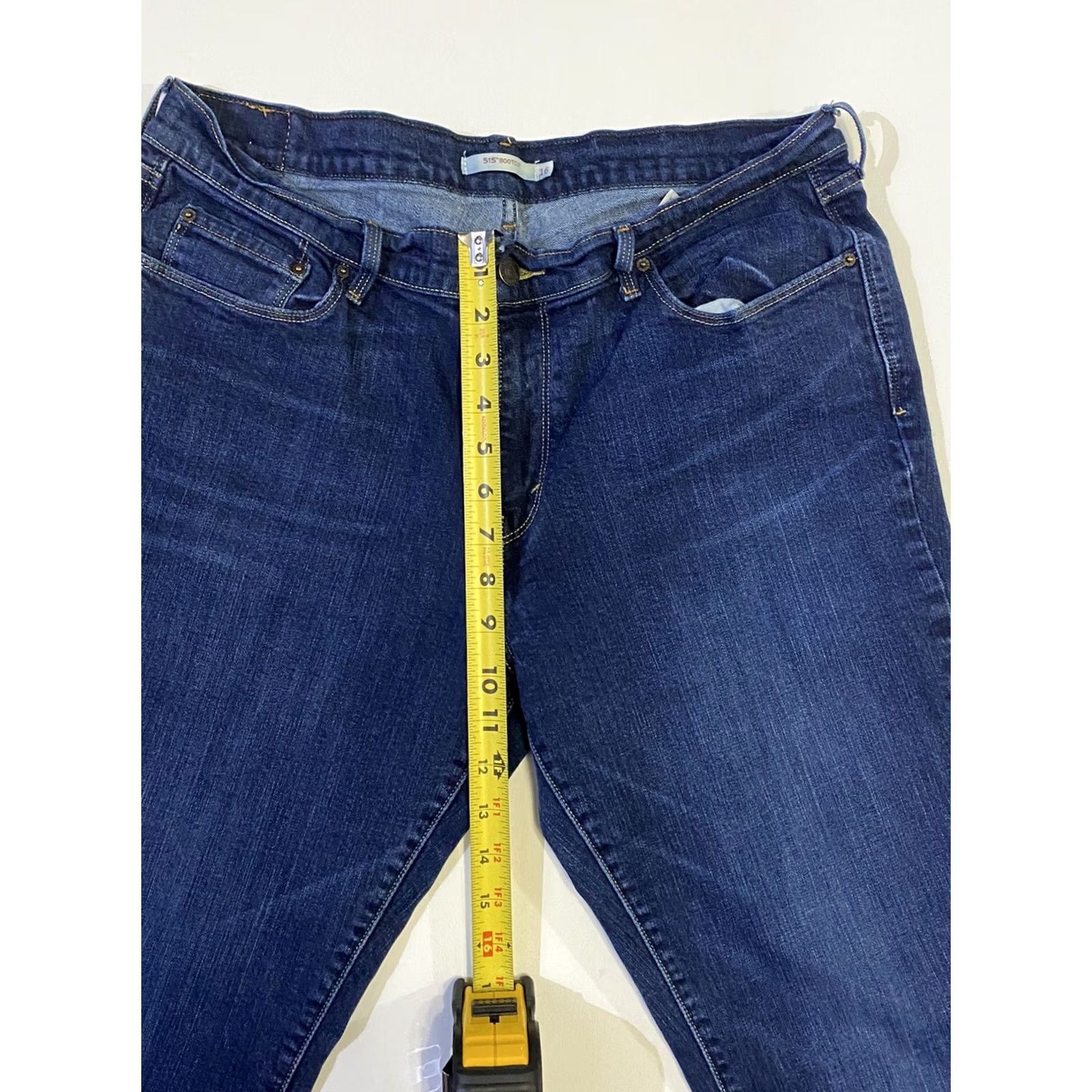 Levi's VINTAGE? Levis 515 Bootcut Womens Jeans Dark Wash Blue Mid Rise size 16s 32x30 Size 38" / US 16 / IT 52 - 3 Thumbnail