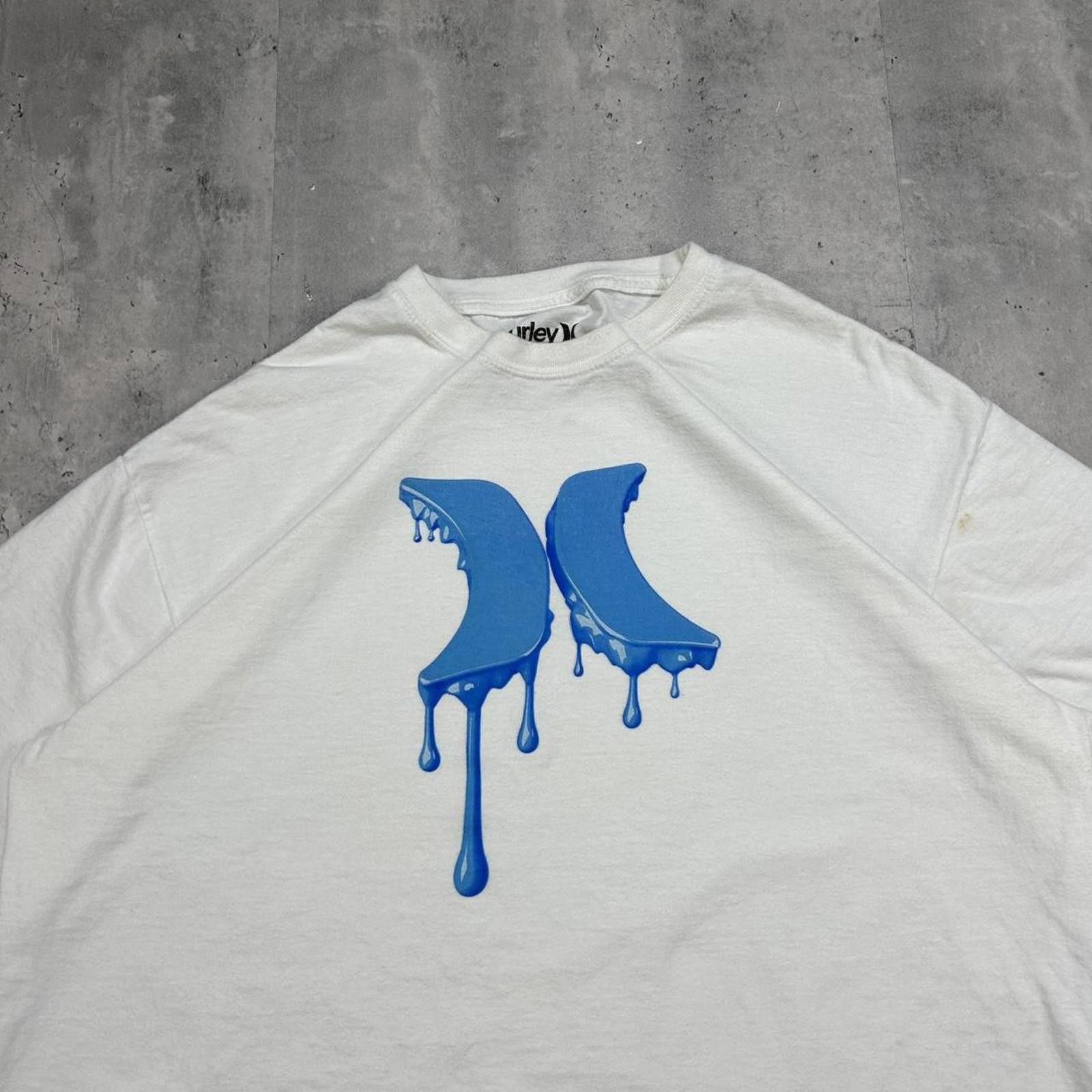 Hurley Y2K White Hurley 3D Logo Print T-Shirt Size US XL / EU 56 / 4 - 3 Thumbnail