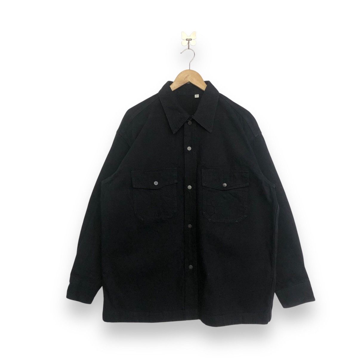 Lemaire × Uniqlo Uniqlo X Christophe Lemaire Oversize Denim Button Jacket Size US XL / EU 56 / 4 - 3 Thumbnail