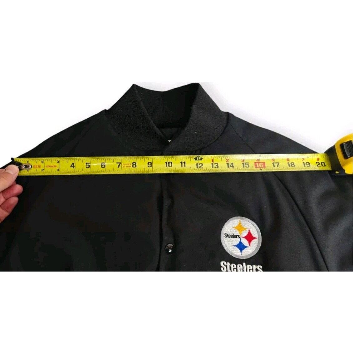 Vintage Vintage Pittsburgh Steelers Bomber Jacket Black Size Large W Size US L / EU 52-54 / 3 - 9 Thumbnail