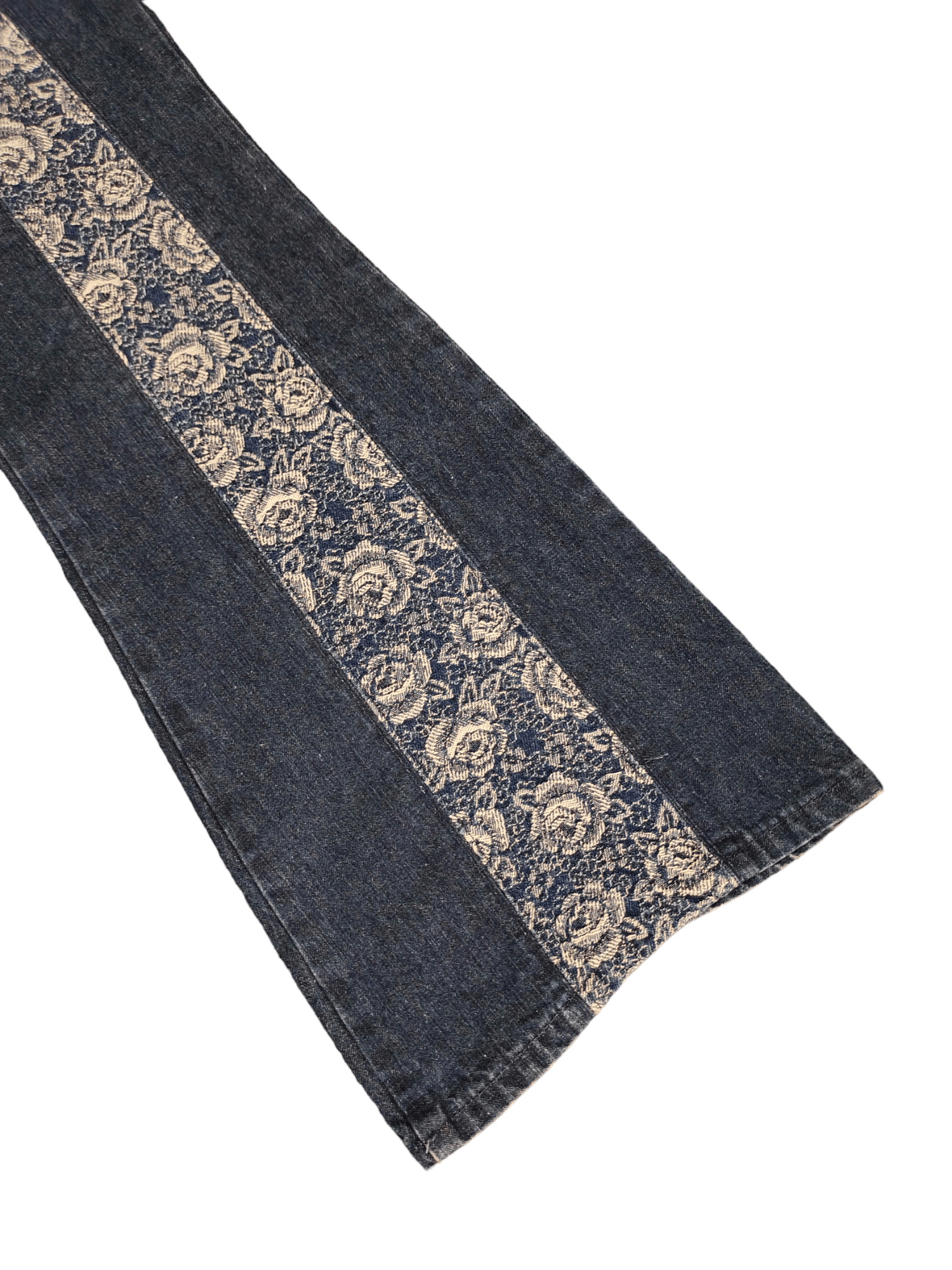 Hysteric Glamour Flare Jeans Flower Embroidered High Rise Bootcut Bellbottom Size US 27 - 8 Thumbnail