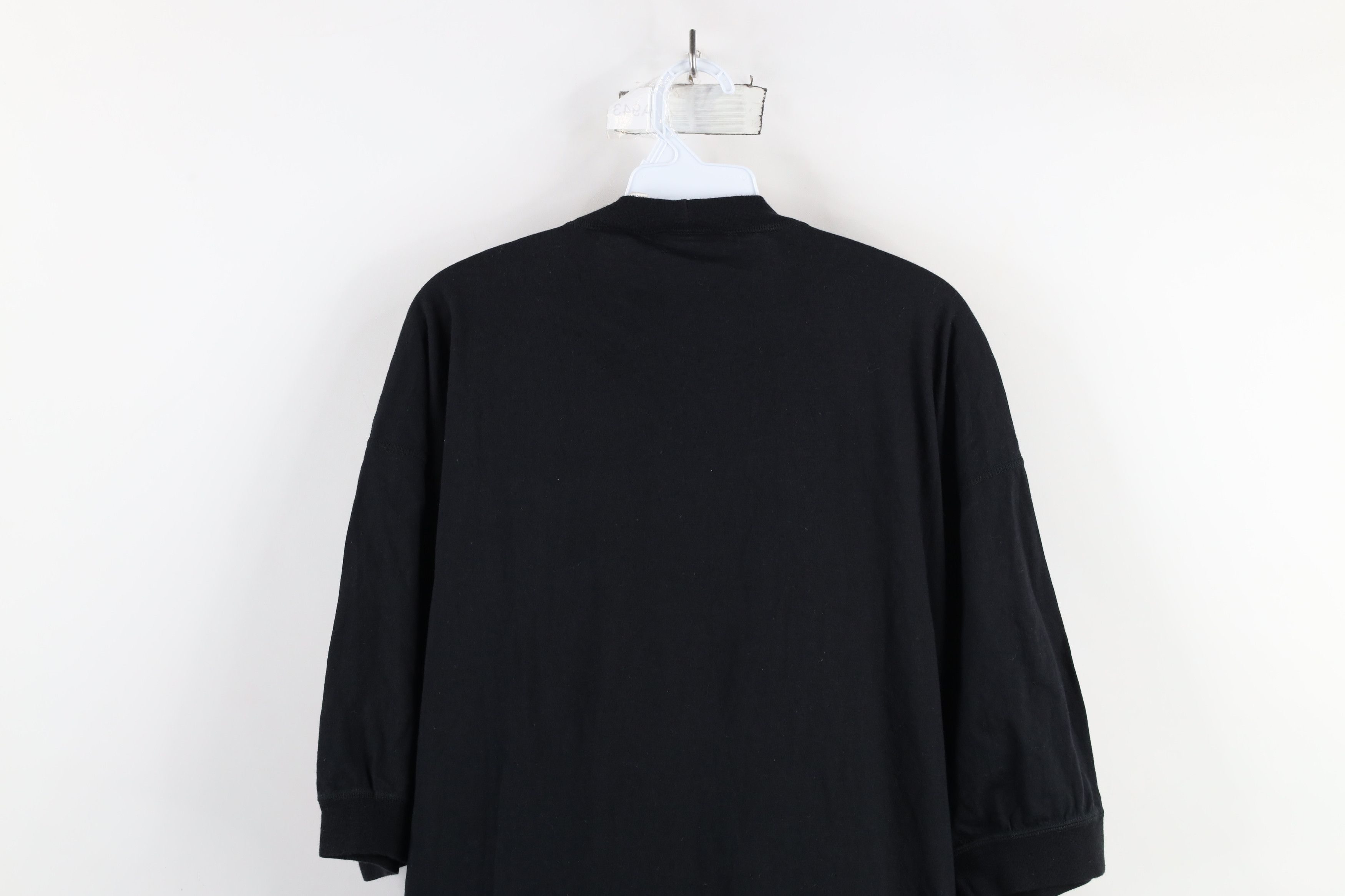 Vintage Vintage 90s Streetwear Blank Baggy Fit Cotton T-Shirt Black Size US XL / EU 56 / 4 - 8 Thumbnail