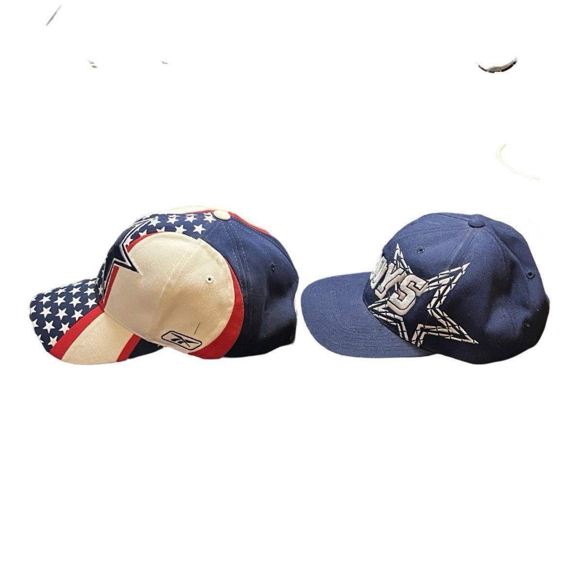 Vintage 2 90s Dallas Cowboys Snap Back Hapts Caps Reebok Pro Line Size ONE SIZE - 8 Thumbnail