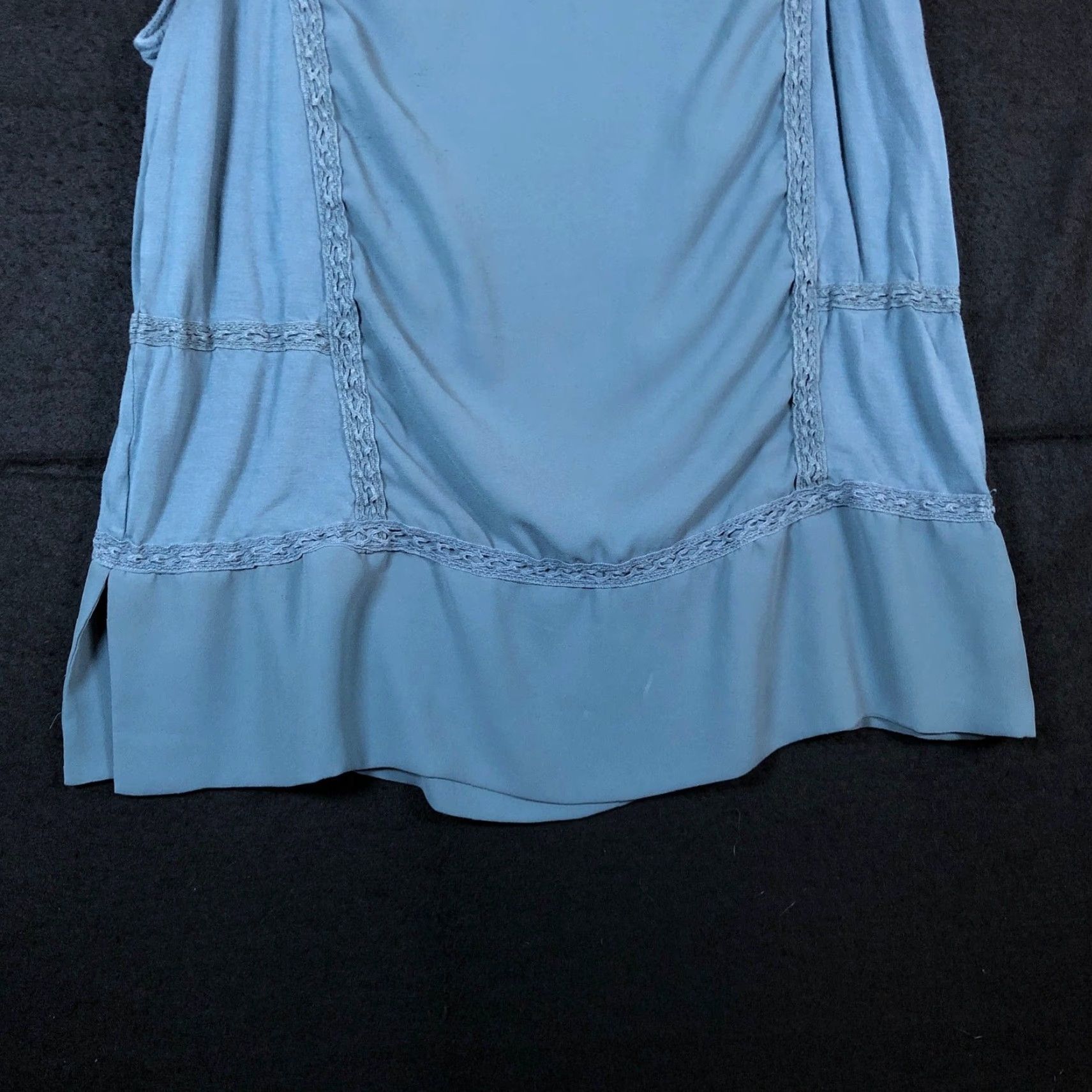 Loft LOFT Womens Blouse Tank Sleeveless Lightweight Blue Gray Medium Size M / US 6-8 / IT 42-44 - 3 Thumbnail