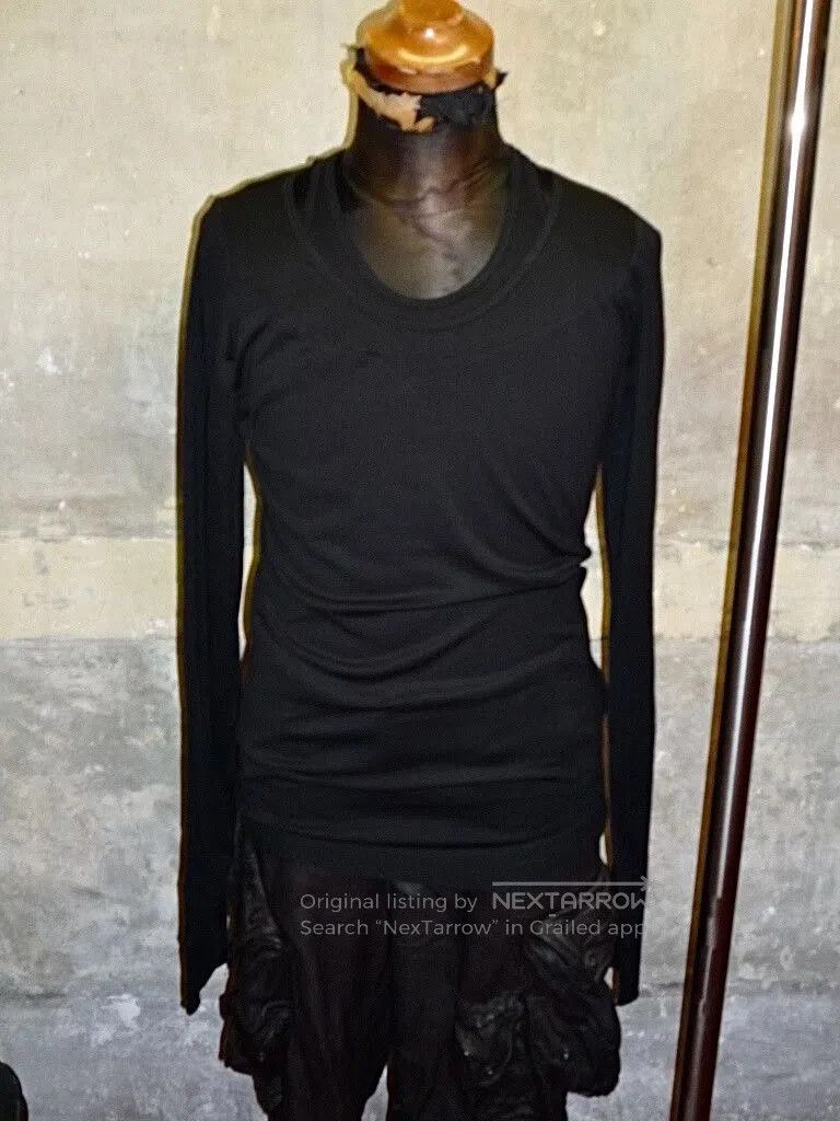 Julius Julius 7 Black Long Sleeve T-Shirt. Size S / US 4 / IT 40 - 4 Thumbnail