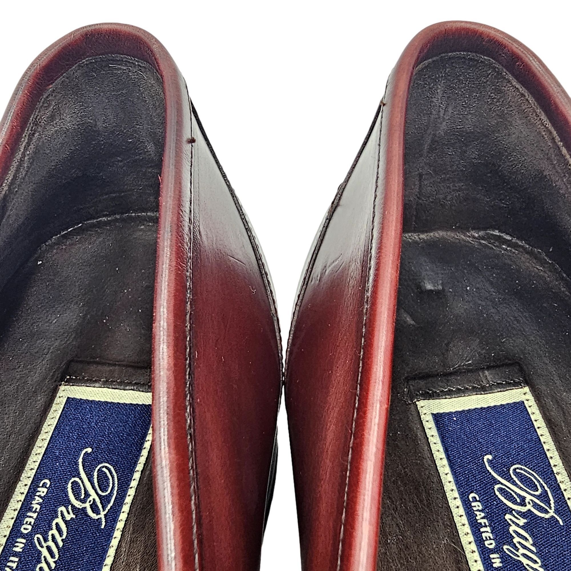 Bragano × Cole Haan Vintage Bragano Cole Haan Italy 10.5 Burgundy Leather Dress Size US 10.5 / EU 43-44 - 11 Thumbnail