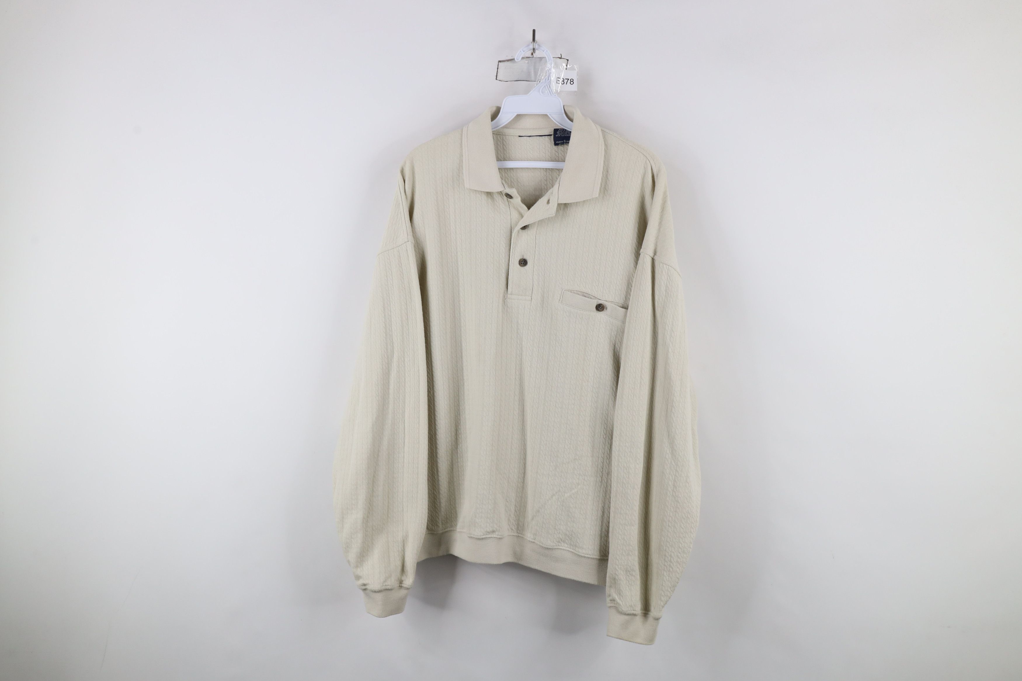 Vintage Vintage 90s Streetwear Knit Collared Pullover Polo Shirt Size US M / EU 48-50 / 2 - 1 Thumbnail