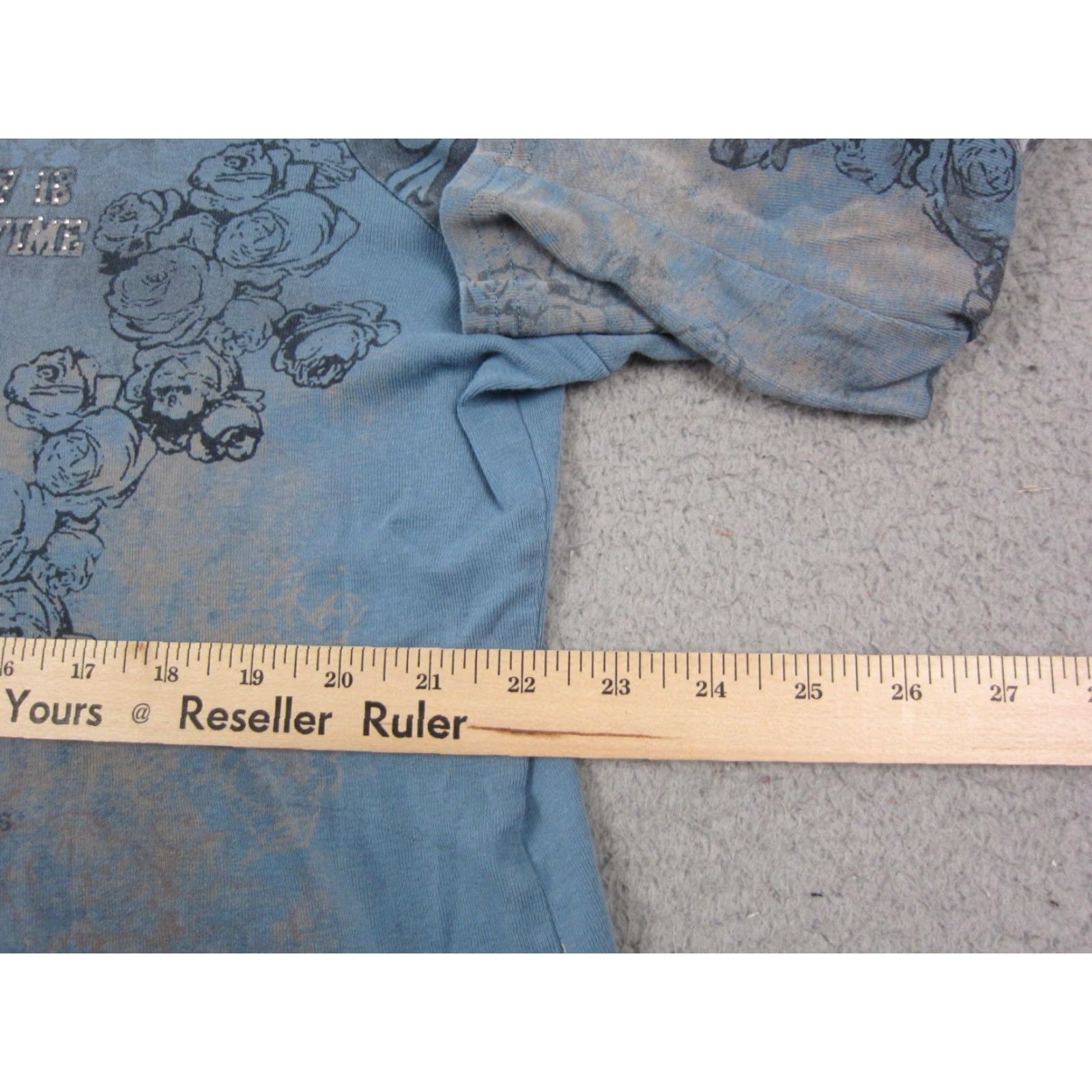 Vintage VINTAGE Christopher & Banks Shirt Womens 1X Plus Blue AOP Made in USA Y2K Shirt Womens Plus 1X Blue Cotton Embroidered Casual Outdoor 90s Womens Size XL / US 12-14 / IT 48-50 - 6 Thumbnail