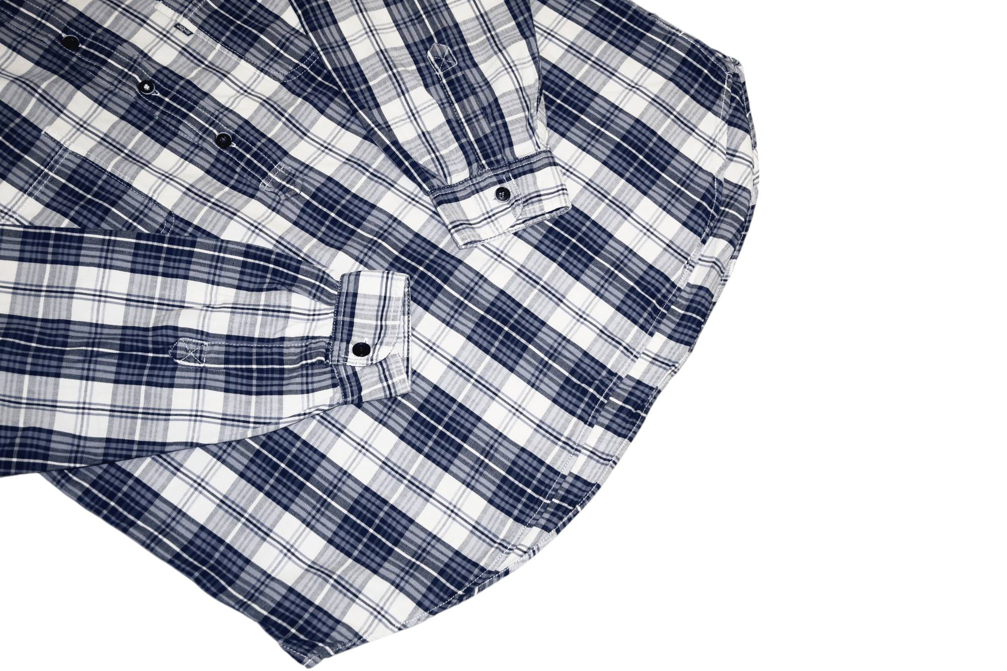 Levi's Vintage Clothing VTG 1997's Levi's Silver Tab Madras Flannel Popover Shirt Size US XL / EU 56 / 4 - 8 Thumbnail