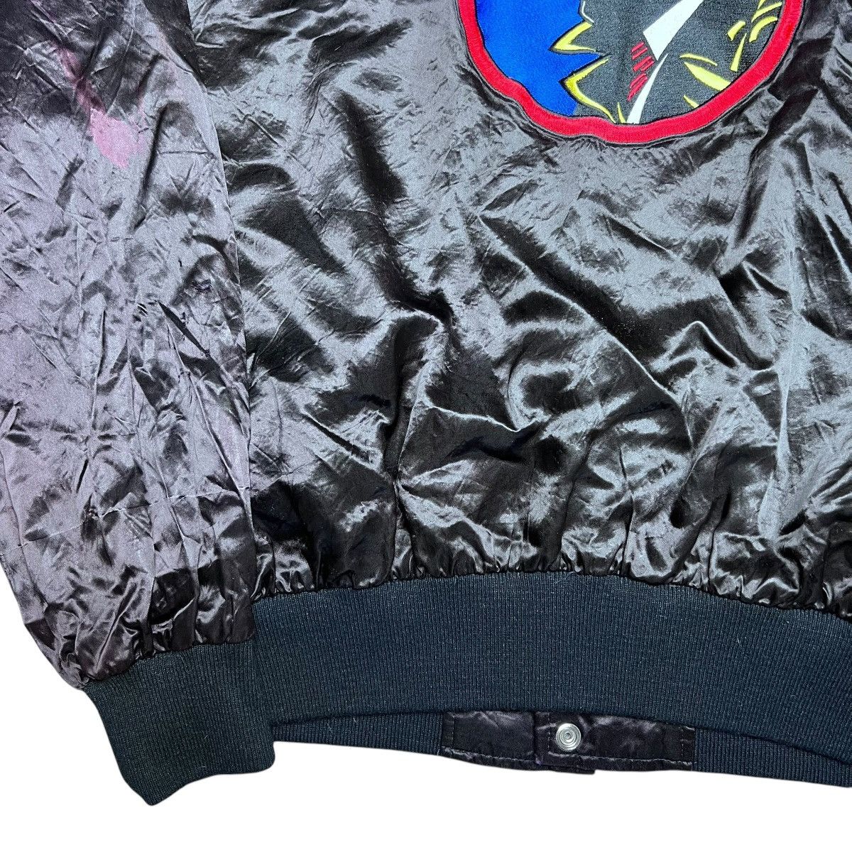 Disney × Vintage 1980s Dick Tracy Disney Promotional Products Satin Jacket Size US L / EU 52-54 / 3 - 23 Thumbnail