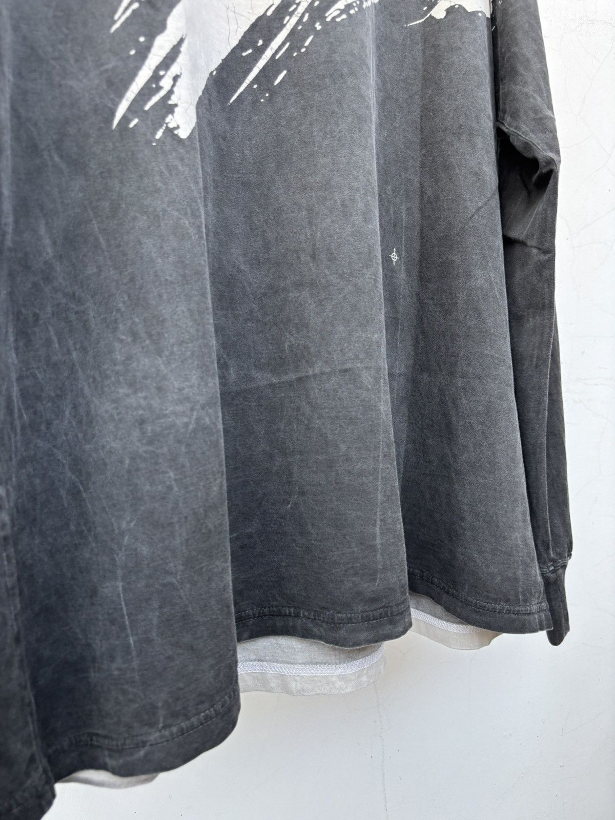 Kazuyuki Kumagai Attachment SAMPLE Brushed Stroke Washed T-shirt Size US L / EU 52-54 / 3 - 7 Thumbnail
