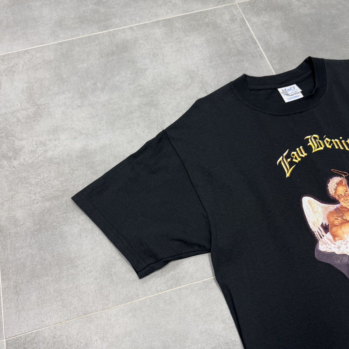 Vintage Vintage M&O Knits Eau Benite Naughty Angel / Demon T-Shirt L Size US L / EU 52-54 / 3 - 3 Thumbnail
