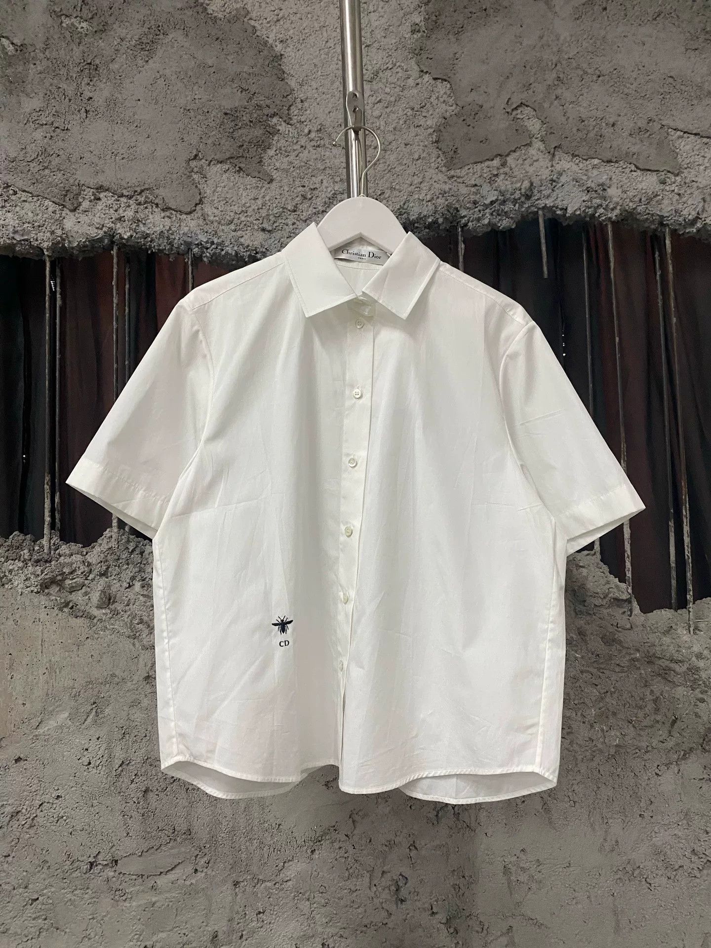 Dior Dior Embroidered Bee Short Sleeve Shirt Size US M / EU 48-50 / 2 - 1 Thumbnail