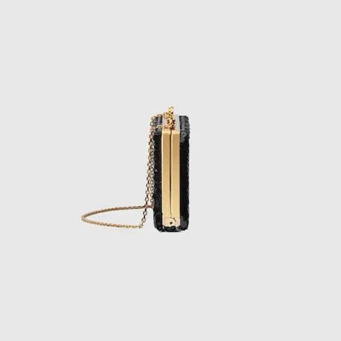 Gucci o1la5ras0526 Size: OS / Broadway Small Sequin Evening Bag Size ONE SIZE - 5 Thumbnail