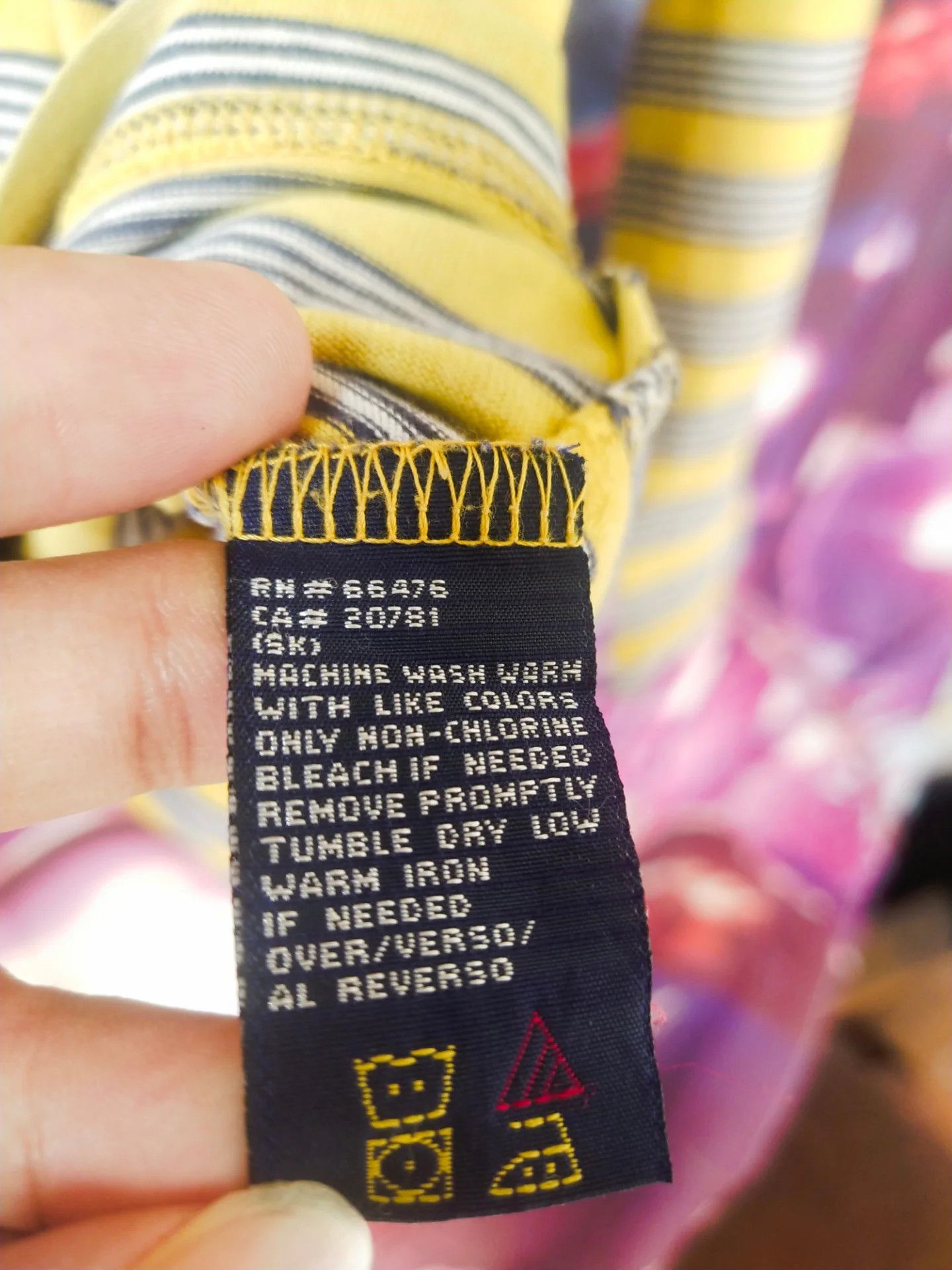 Tommy Hilfiger Vintage Tommy Hilfiger Yellow Striped Longsleeve Size US M / EU 48-50 / 2 - 6 Thumbnail