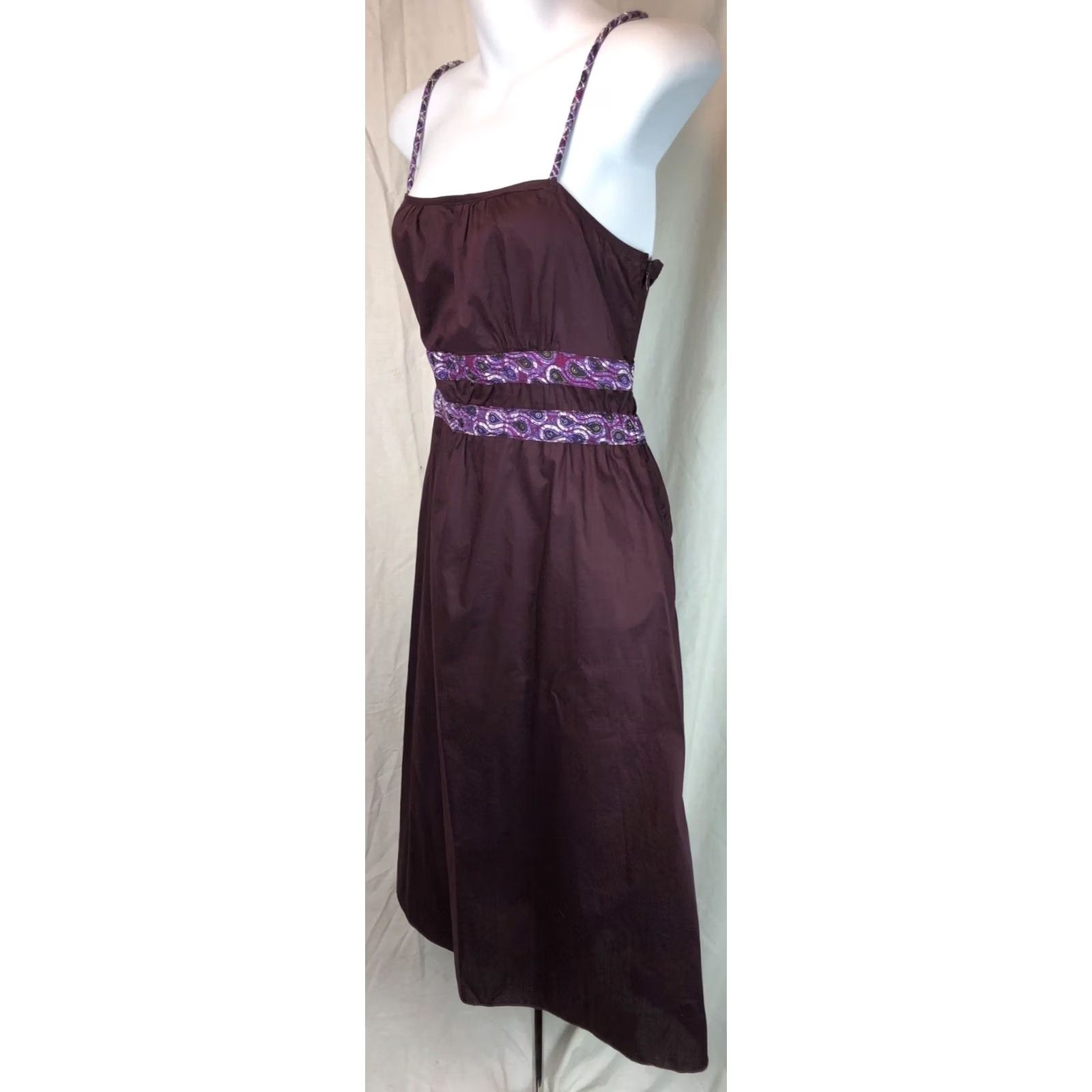 Old Navy VINTAGE Old Navy Midi Slip Dress M Purple 90s Y2K Whimsigoth Beac h Gothic Coquette 2000s? Size M / US 6-8 / IT 42-44 - 3 Thumbnail