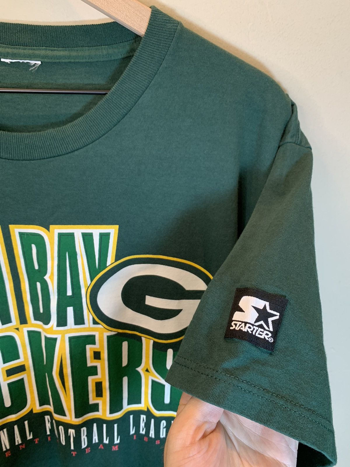 NFL × Starter × Vintage *RARE* Vintage 90’s Green Bay Packers NFL Starter T-Shirt Size US L / EU 52-54 / 3 - 2 Thumbnail