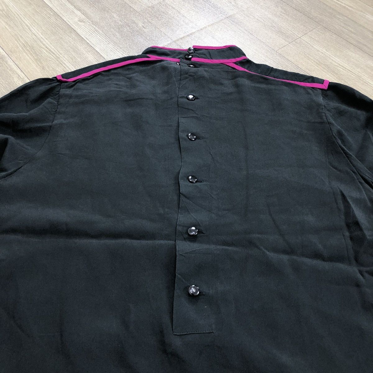 Balenciaga × Vintage Vintage Balenciaga Paris Kimono Style Back Button Up Luxury Size M / US 6-8 / IT 42-44 - 13 Thumbnail
