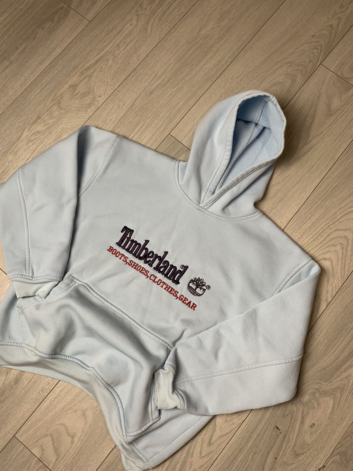 Timberland Vintage Hoodie Timberland Sky Blue Colour Size US L / EU 52-54 / 3 - 2 Thumbnail