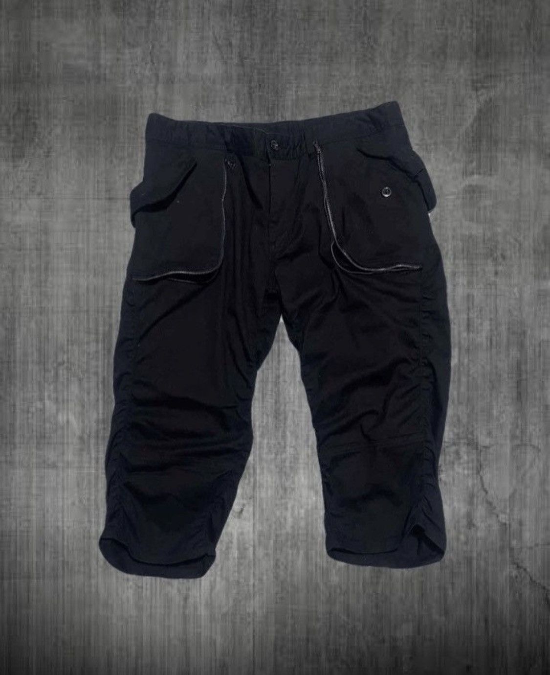 If Six Was Nine Rare* Katharine Hamnett cropped Cargo LGB undercover style Size US 33 - 1 Thumbnail