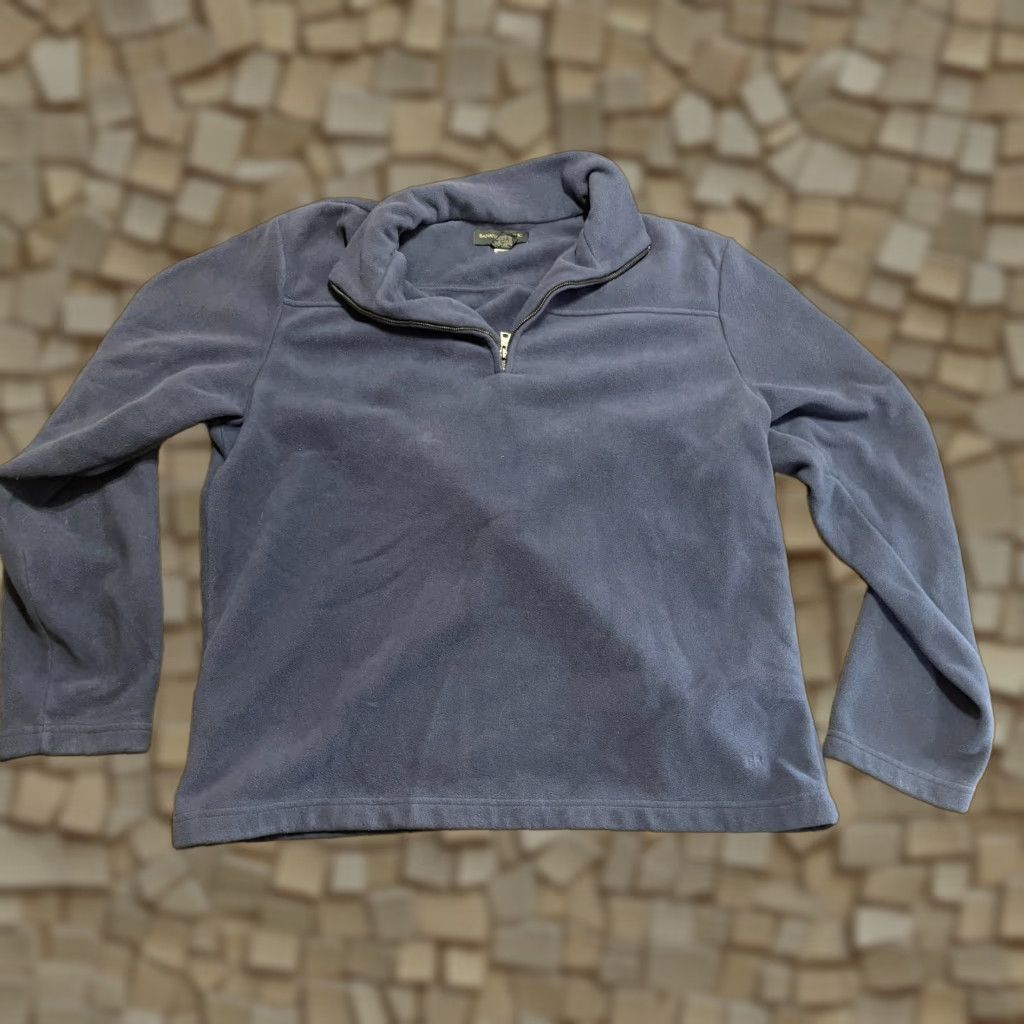 Banana Republic Banana Republic Sweater Men's Size Large Blue Pullover 1/4 Zip Up Fleece Size US L / EU 52-54 / 3 - 1 Thumbnail