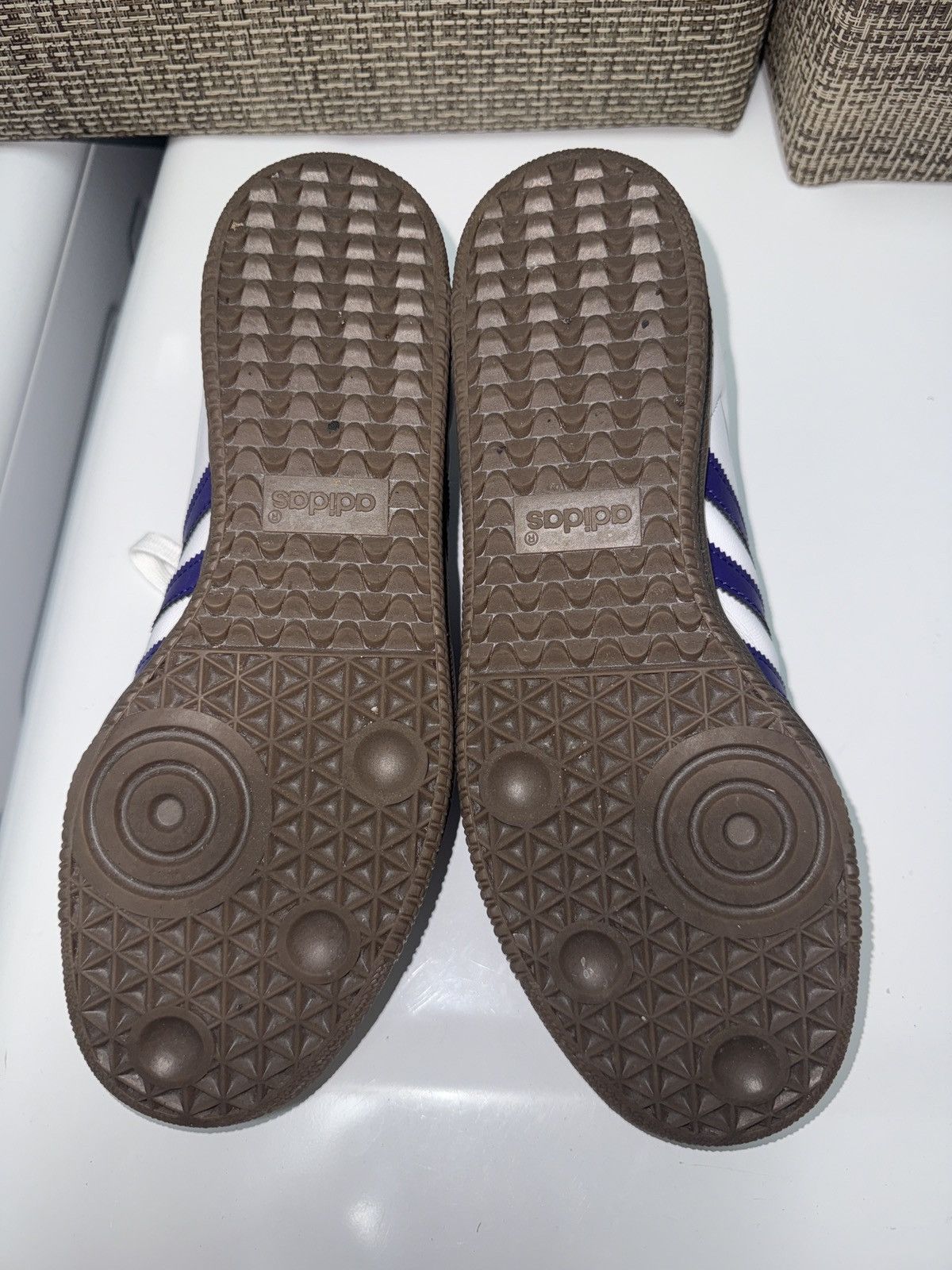 Adidas Sambas ADV White/Collegiate Purple Size US 9 / EU 42 - 4 Thumbnail