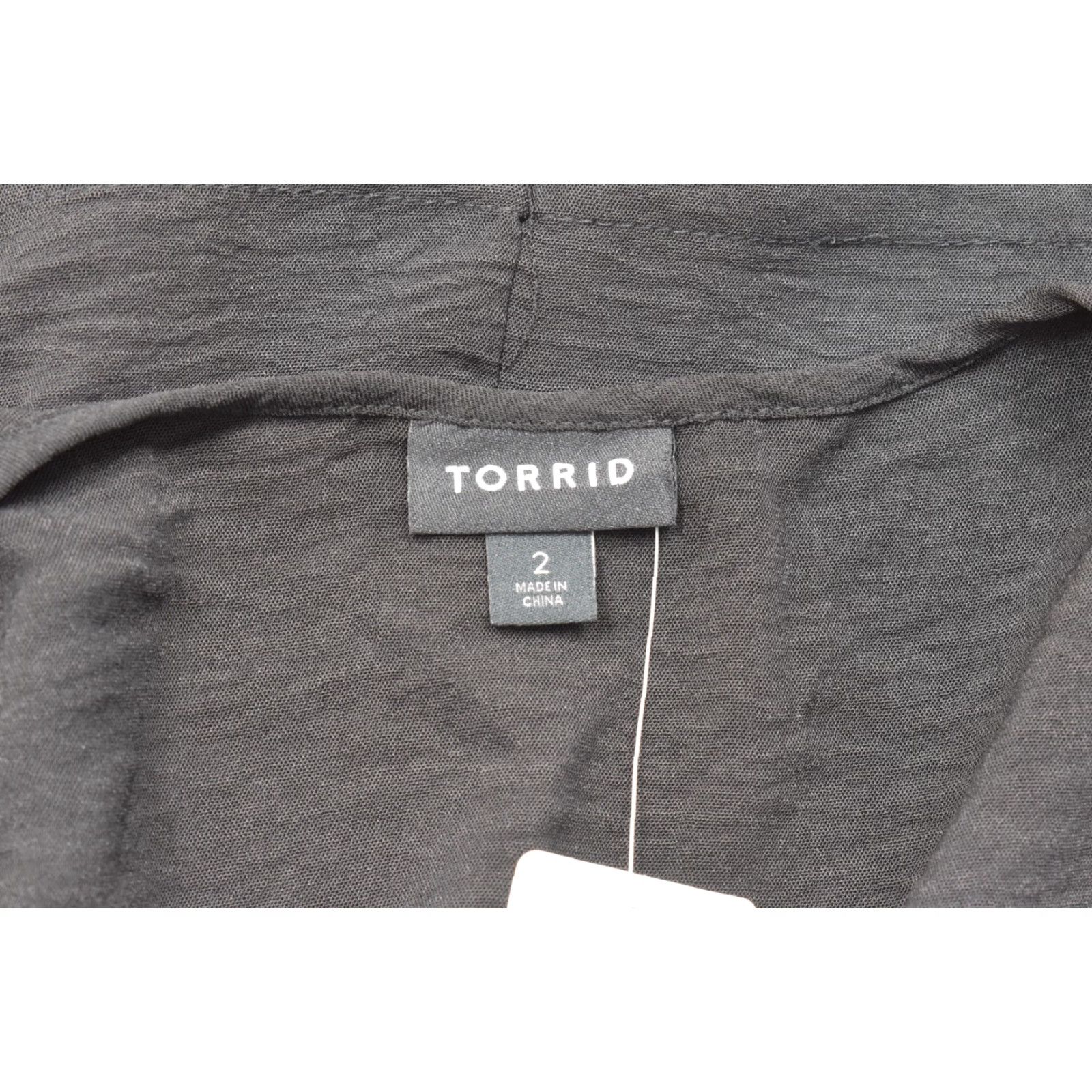 Torrid Torrid Shirt Dress Black 2X Plus Size Midi Short Sleeve V-Neck Pullover Casual Women Size XXL / US 16-18 / IT 52-54 - 7 Thumbnail