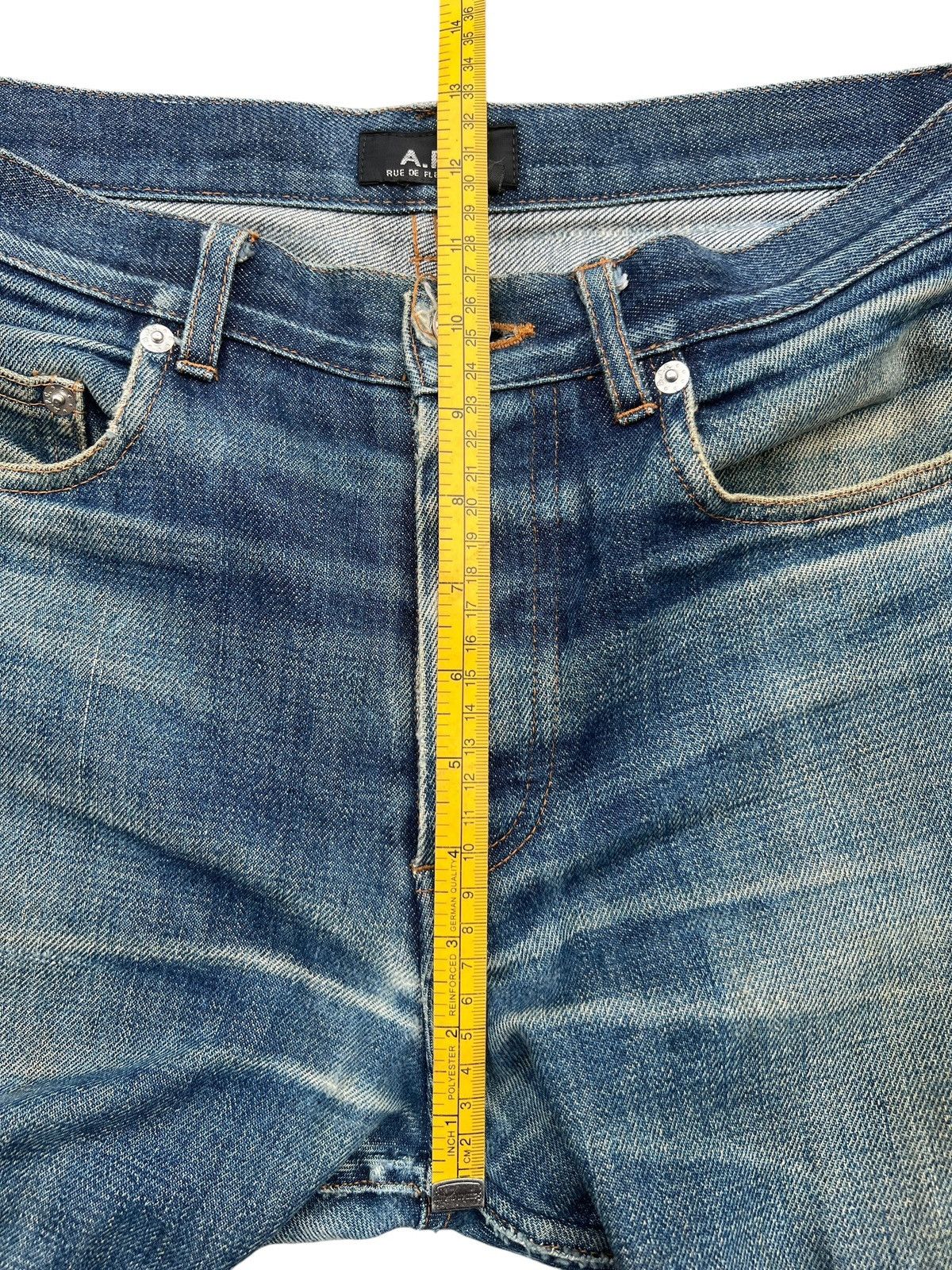 A.P.C. Vintage APC Selvedge Distressed Denim Jeans 31x33.5 Size US 31 - 13 Thumbnail