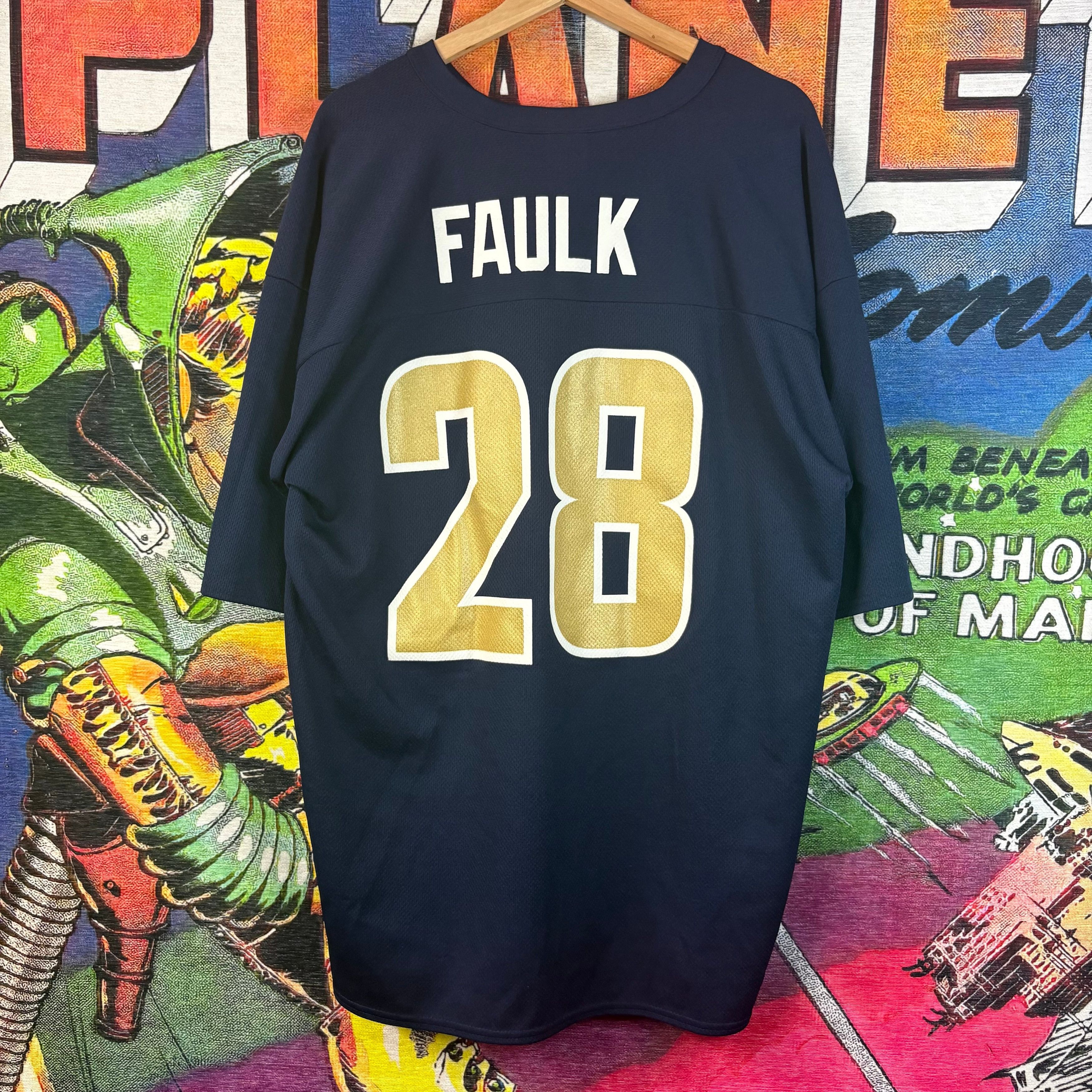 NFL St. Louis Rams Marshall Faulk #28 Jersey Size XL Size US XL / EU 56 / 4 - 3 Thumbnail