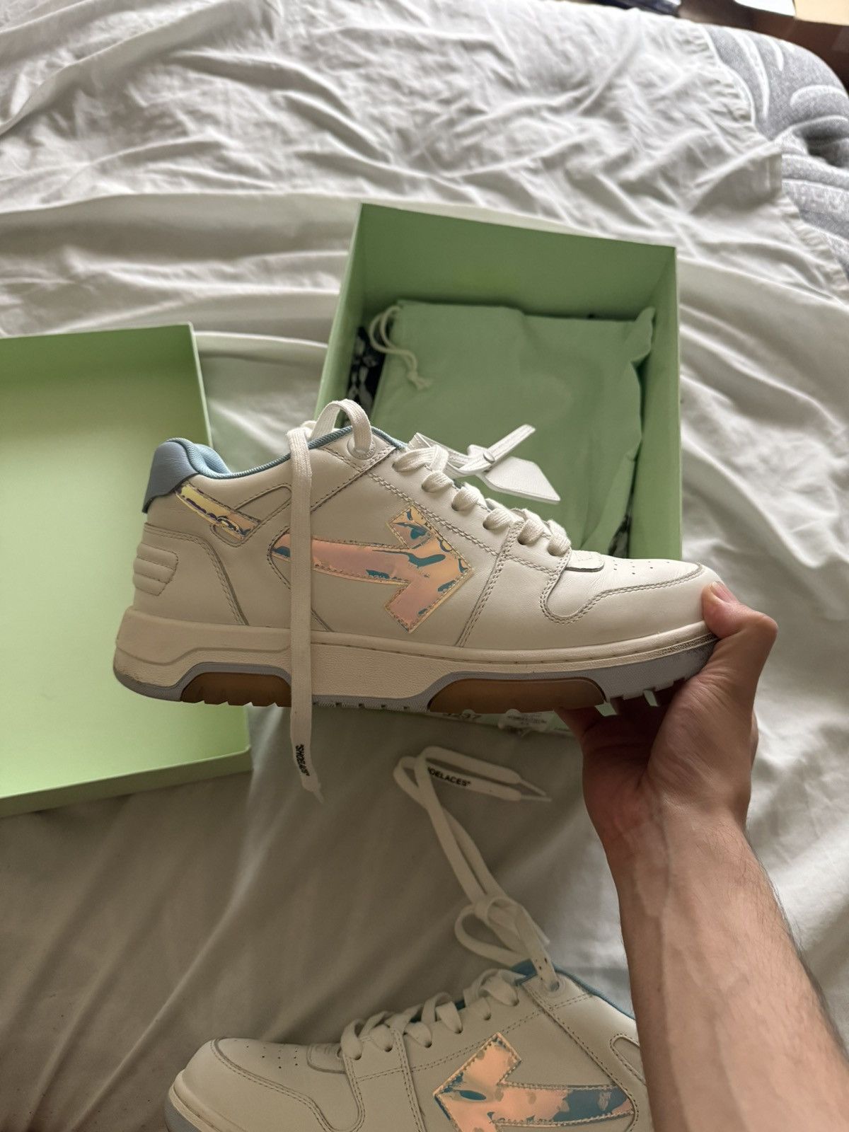 Off-White Off White Out of Office Iridescent Blue Size US 10 / EU 43 - 7 Thumbnail