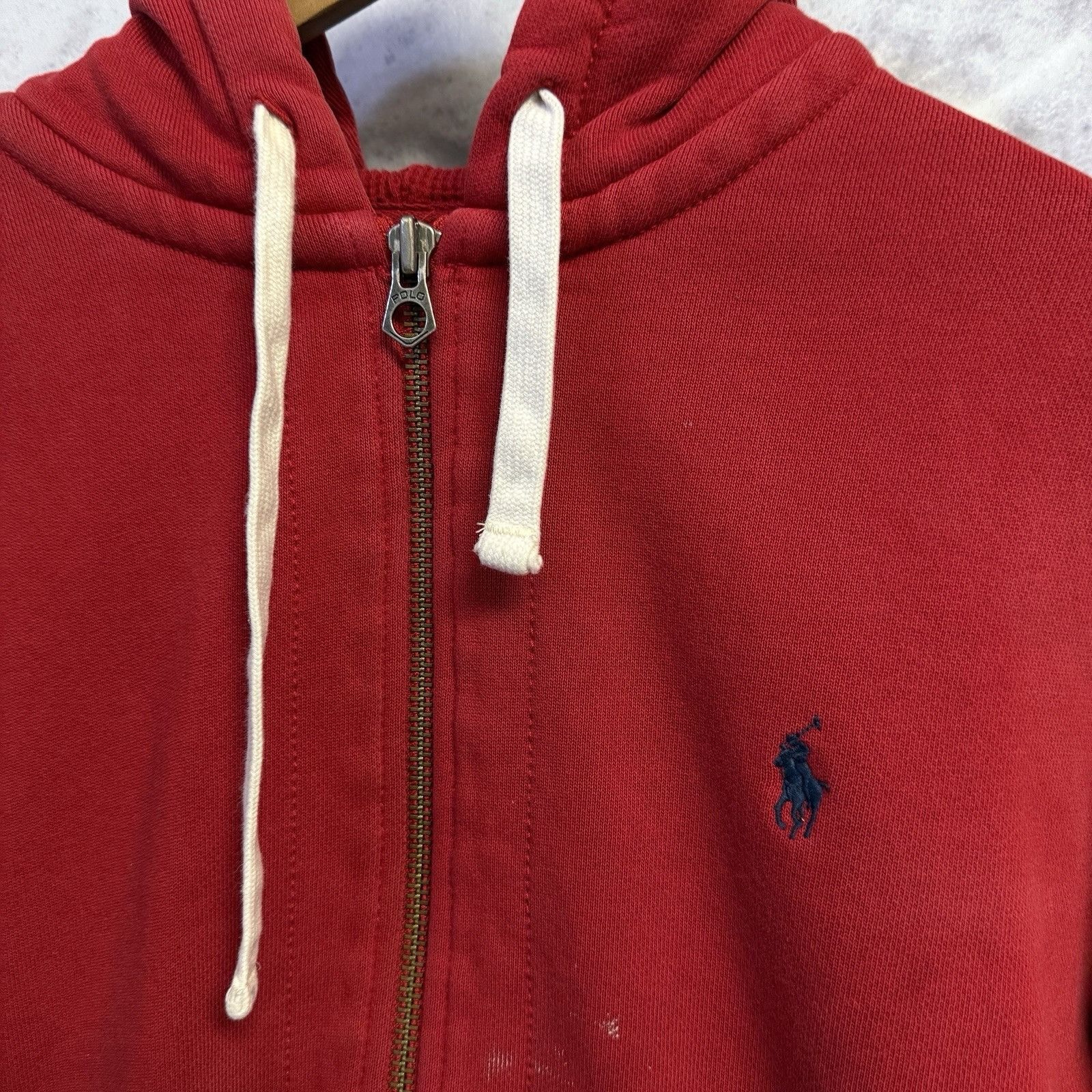Polo Ralph Lauren Vintage Polo Ralph Lauren Hoodie Sweatshirt Mens Large Red Size US L / EU 52-54 / 3 - 1 Thumbnail
