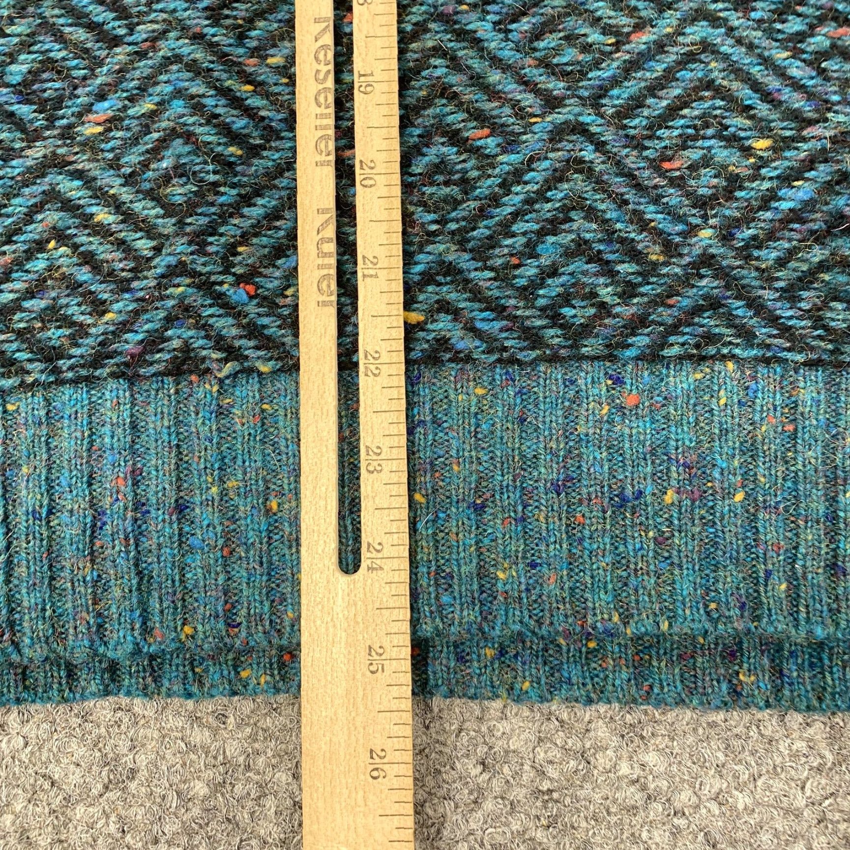 Vintage VINTAGE Agenda Sweater Men Medium Blue Teal Geometric Crew Neck Wool Knit 90s Mens Size US M / EU 48-50 / 2 - 5 Thumbnail