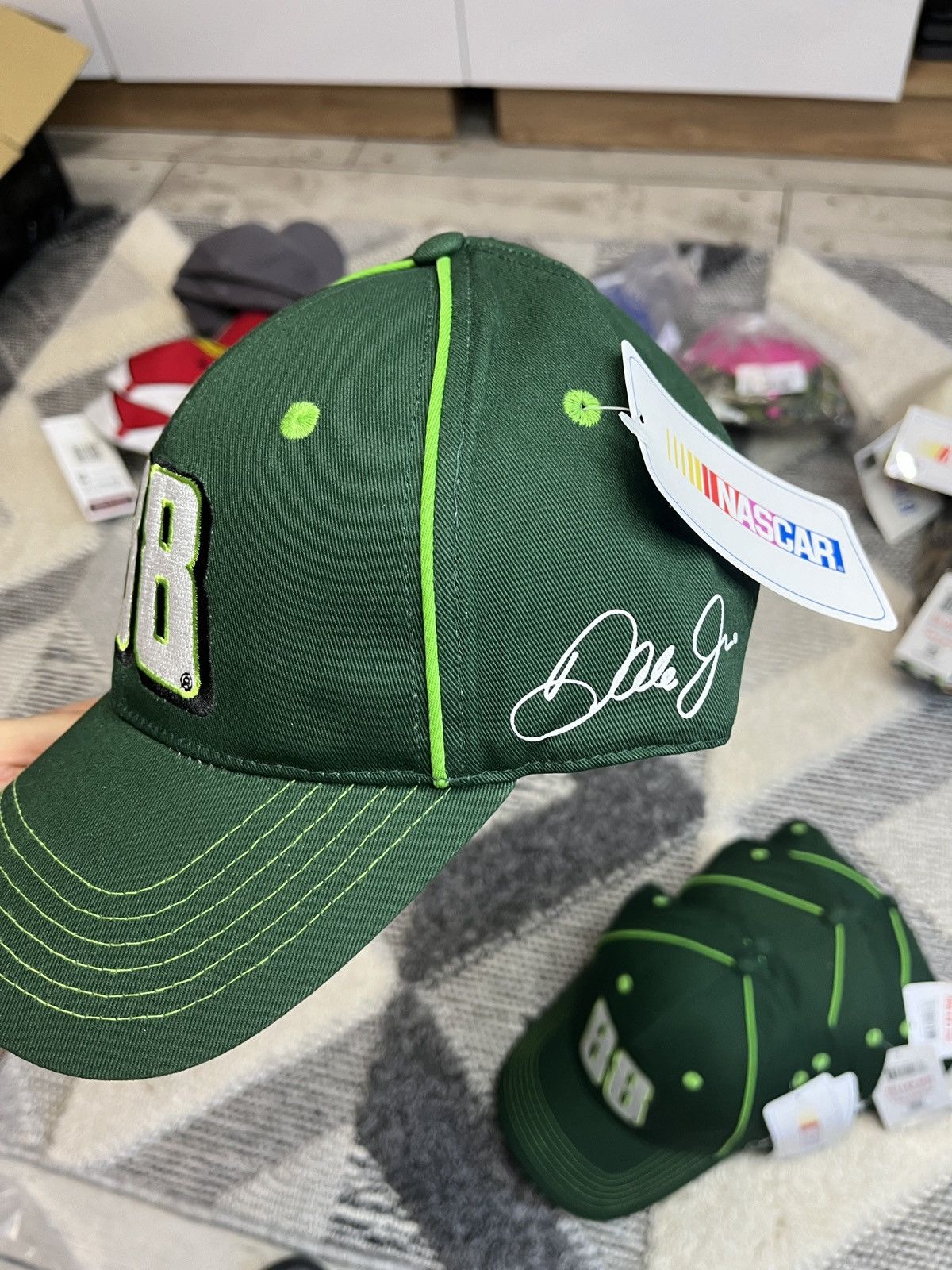 NASCAR NASCAR RACING GREEN CAP HAT Size ONE SIZE - 2 Thumbnail