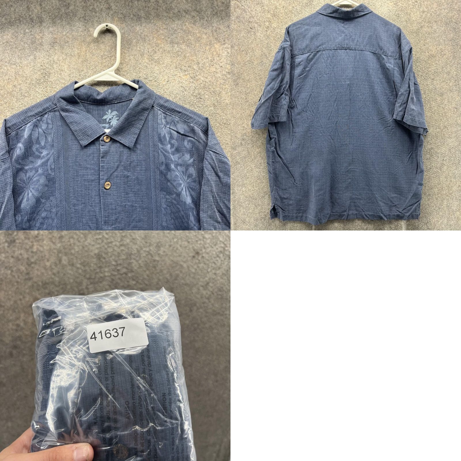 Tommy Bahama Tommy Bahama Shirt Mens 2XL Blue Floral Silk Hawaiian Short Sleeve Button Front Size US XXL / EU 58 / 5 - 8 Thumbnail